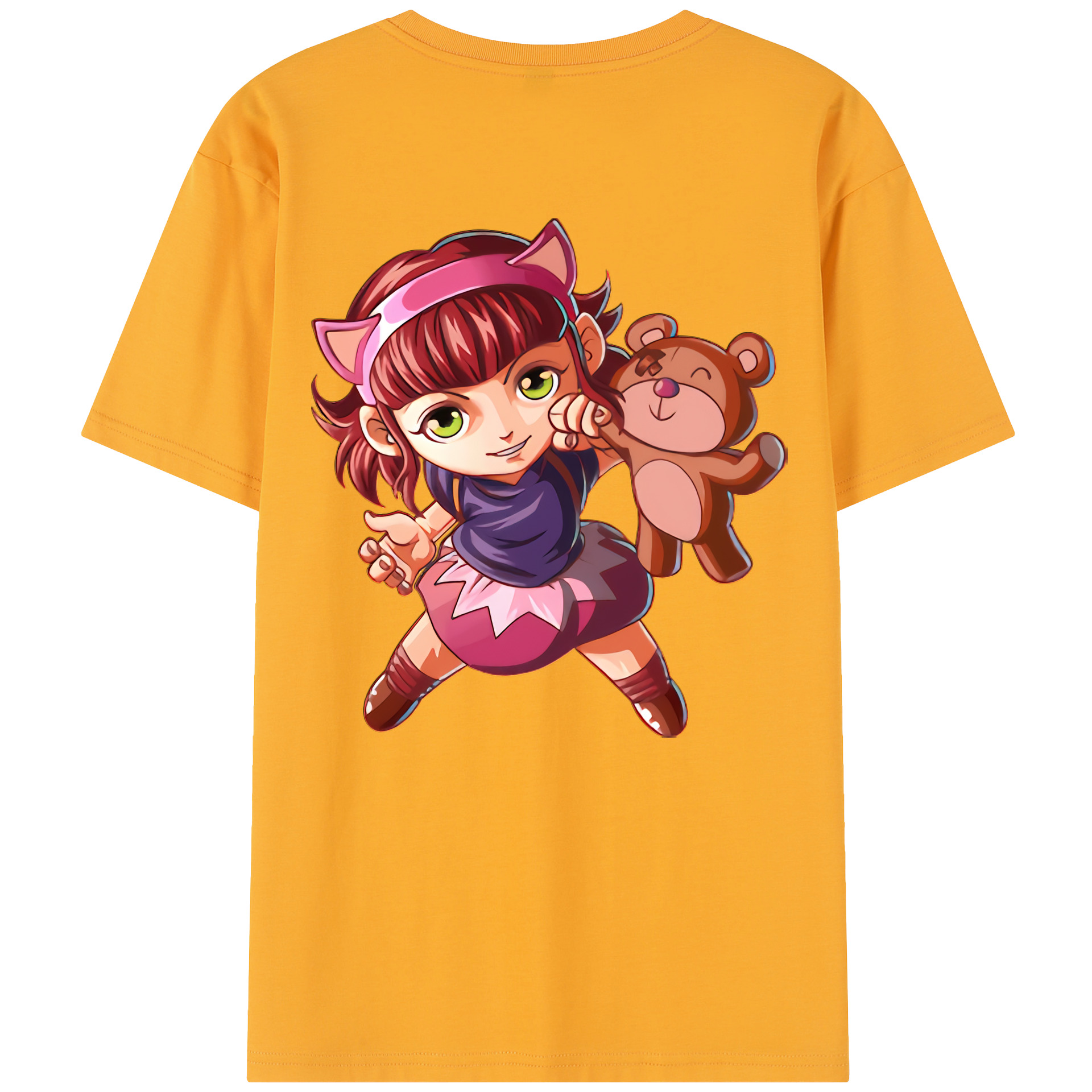 リーグ・オブ・レジェンド League of Legends LOL 綿100％半袖Tシャツ（背面プリント）