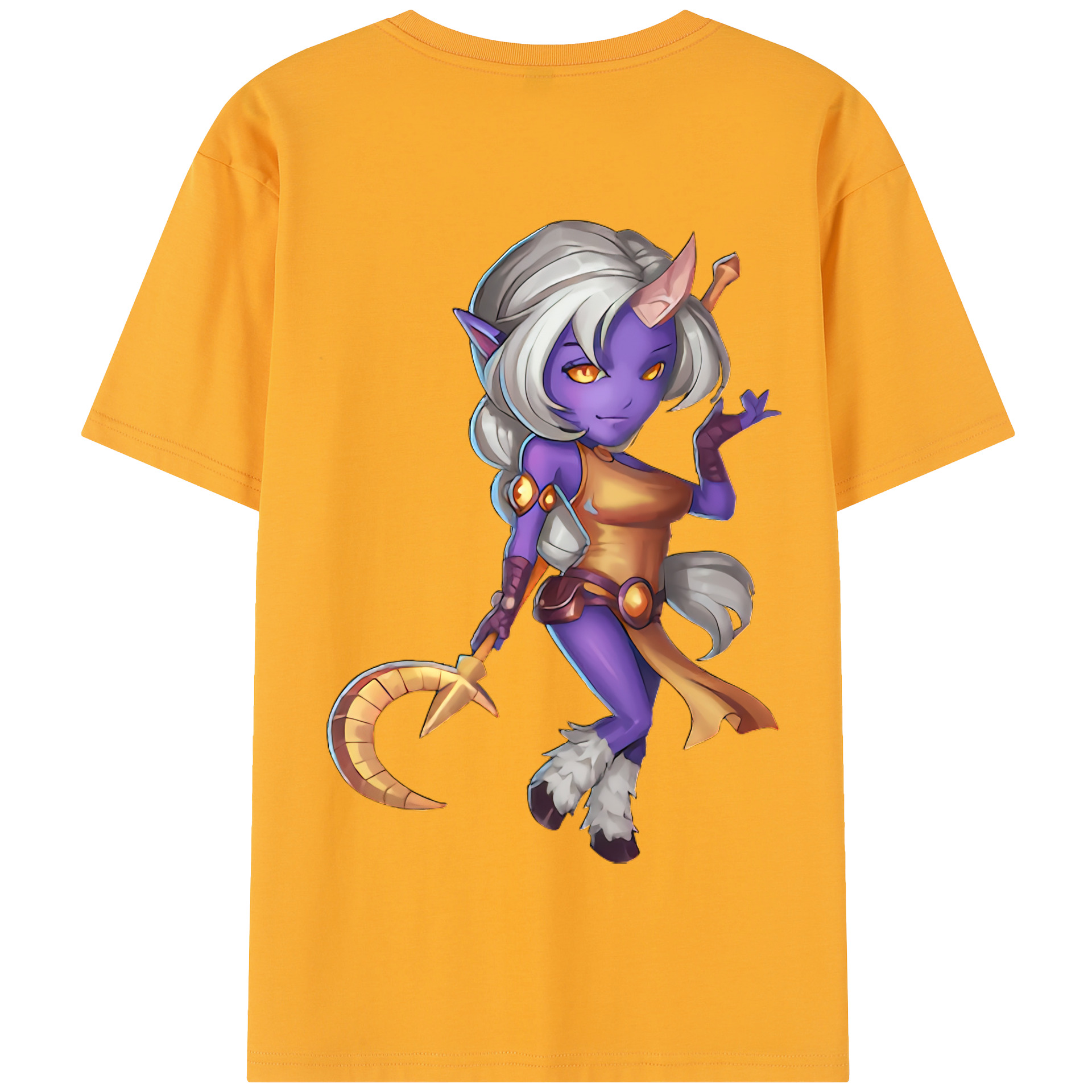 （画像用） リーグ・オブ・レジェンド League of Legends LOL 綿100％半袖Tシャツ（背面プリント）