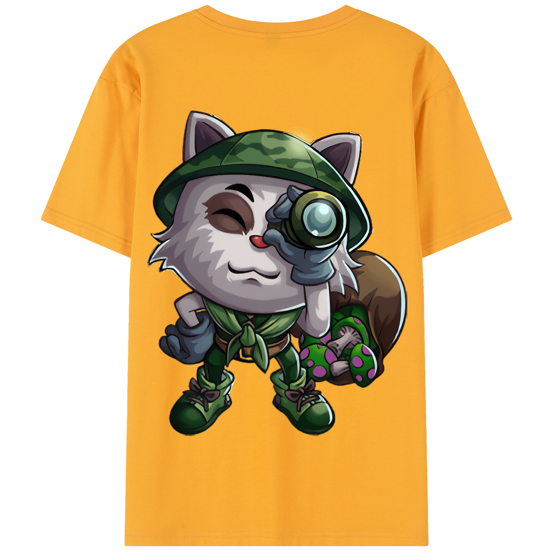 リーグ・オブ・レジェンド League of Legends LOL 綿100％半袖Tシャツ（背面プリント）