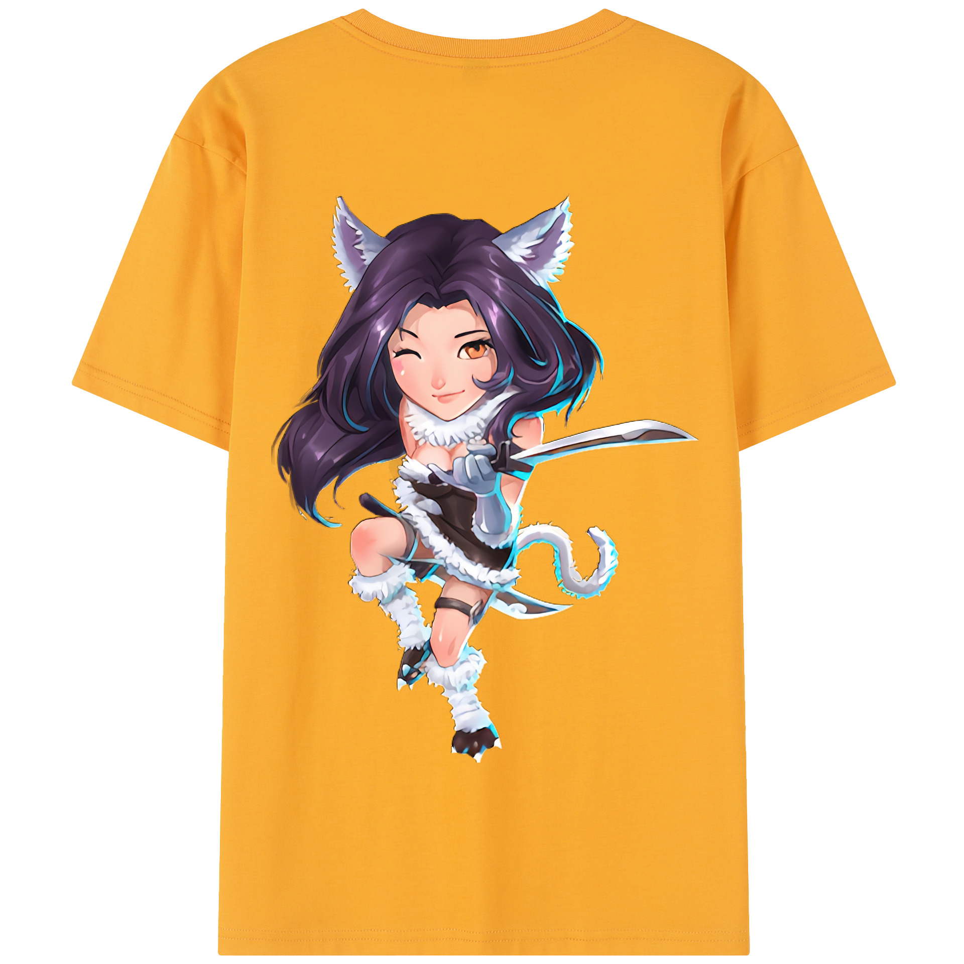 リーグ・オブ・レジェンド League of Legends LOL 綿100％半袖Tシャツ（背面プリント）