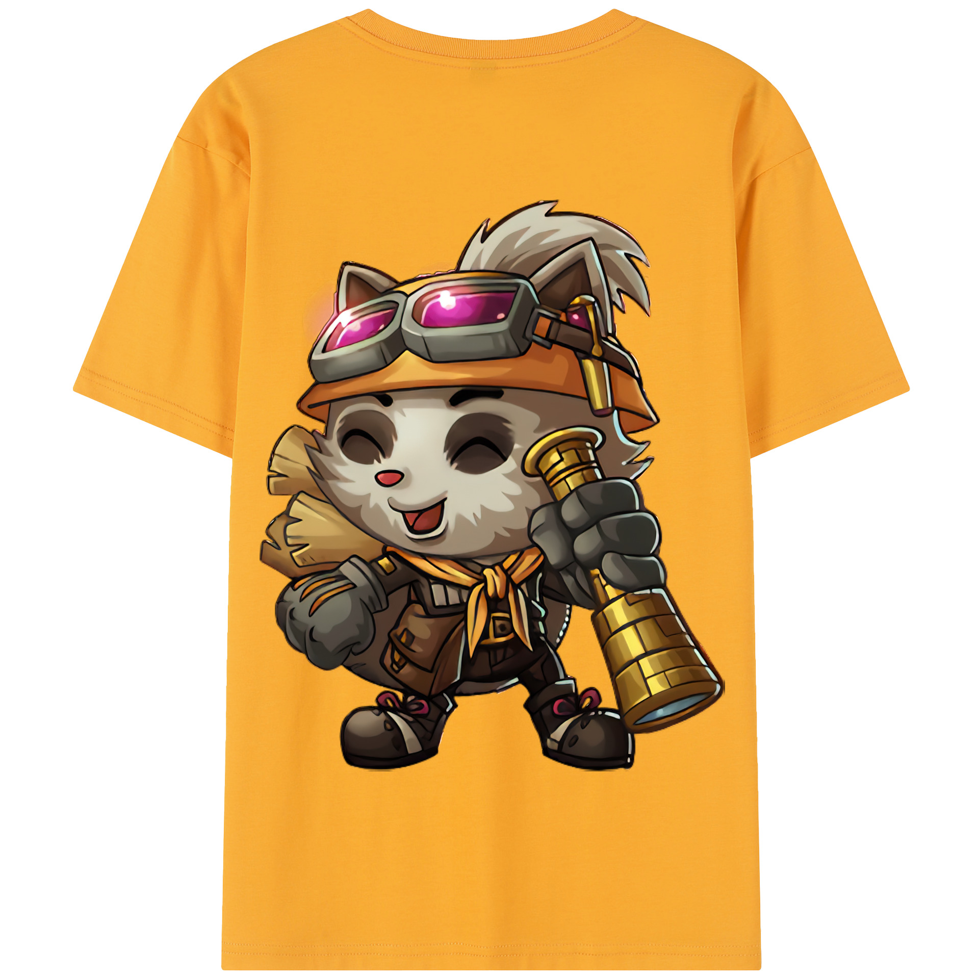 リーグ・オブ・レジェンド League of Legends LOL 綿100％半袖Tシャツ（背面プリント）