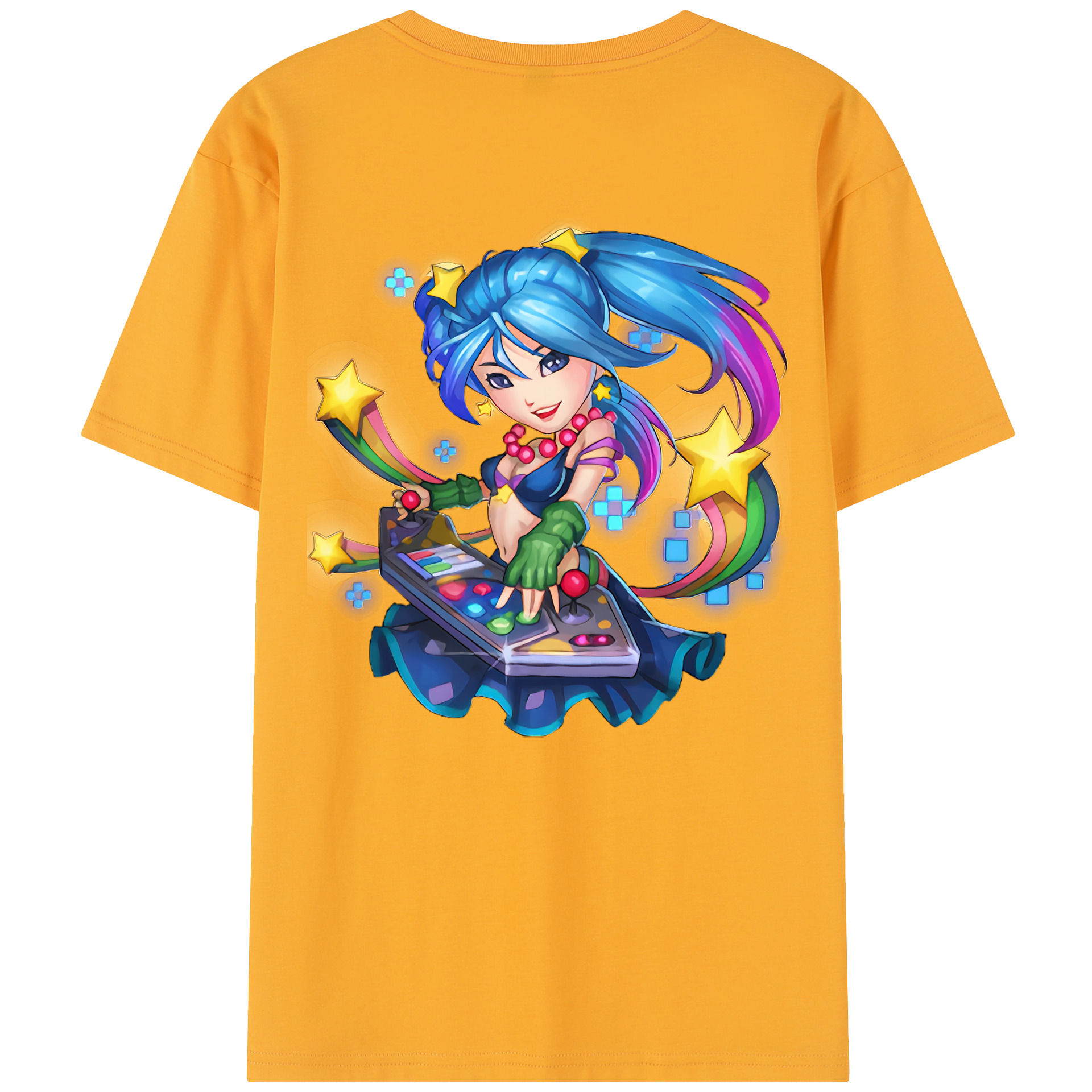リーグ・オブ・レジェンド League of Legends LOL 綿100％半袖Tシャツ（背面プリント）