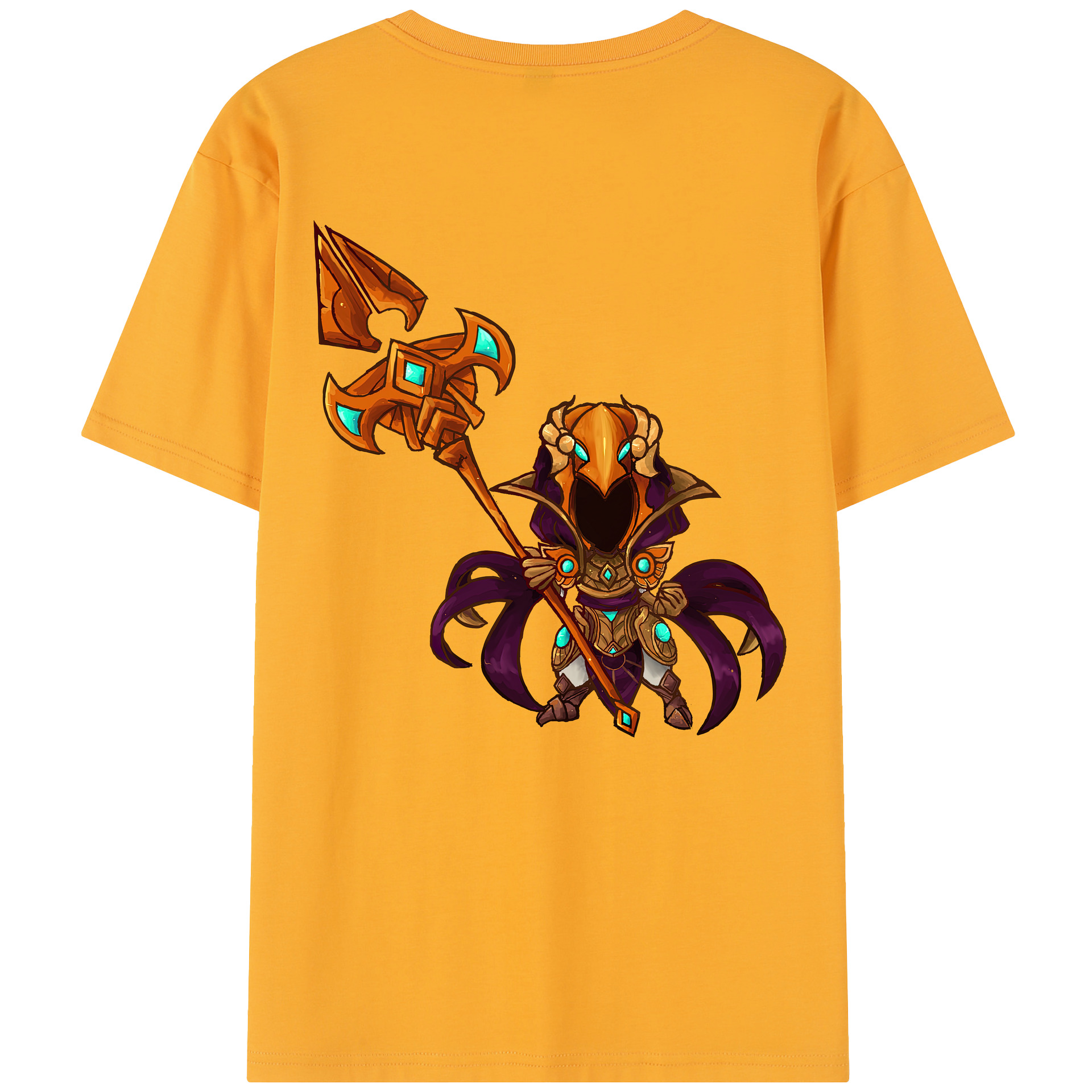 リーグ・オブ・レジェンド League of Legends LOL 綿100％半袖Tシャツ（背面プリント）