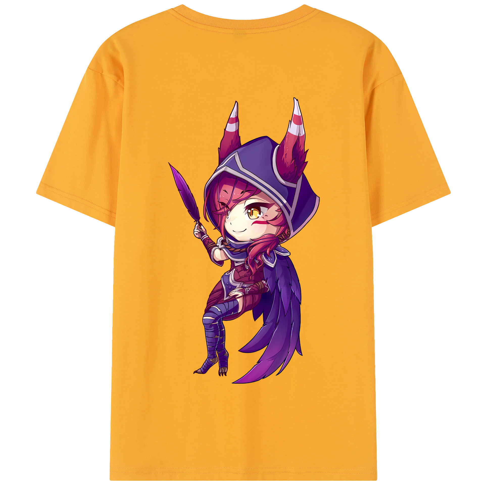 リーグ・オブ・レジェンド League of Legends LOL 綿100％半袖Tシャツ（背面プリント）