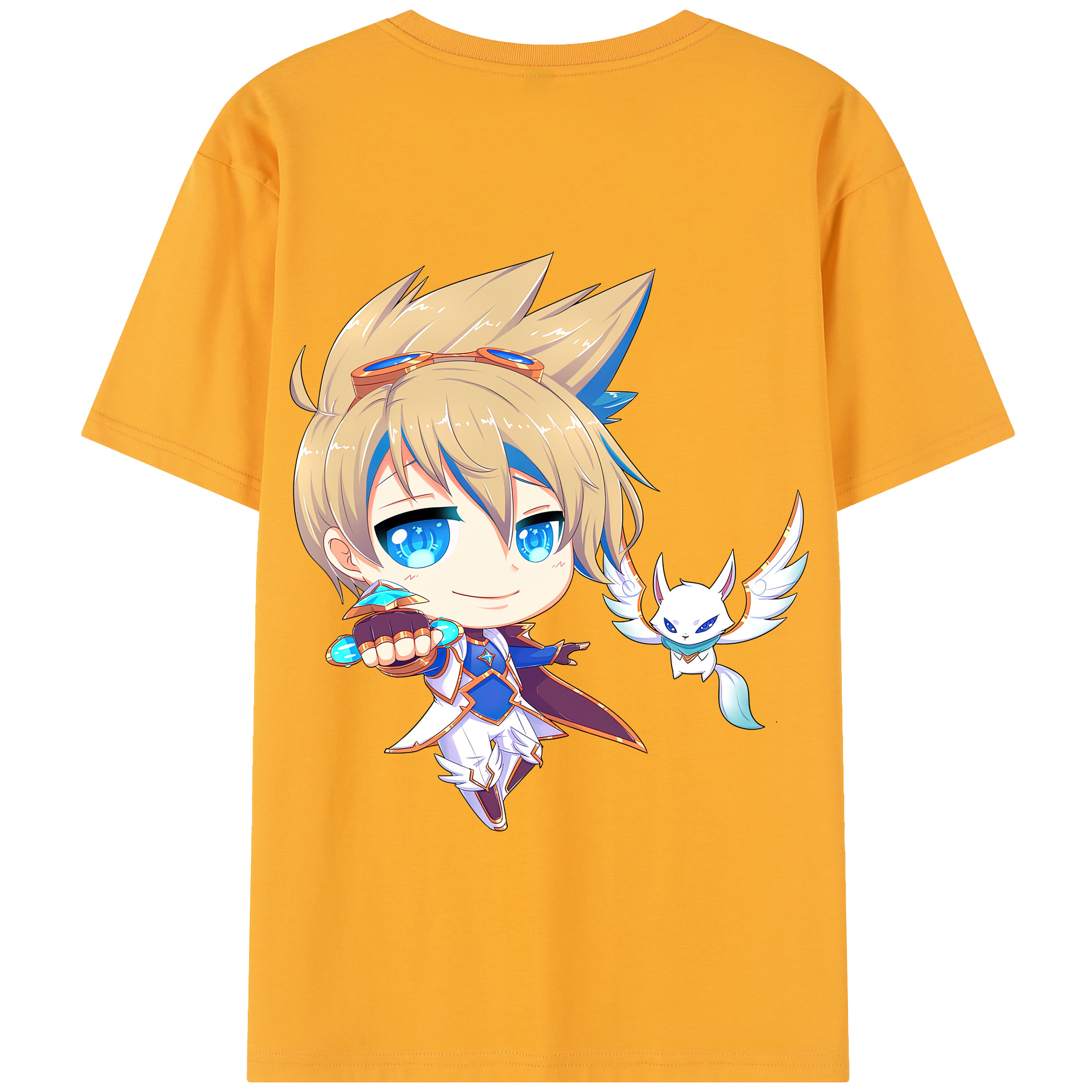 リーグ・オブ・レジェンド League of Legends LOL 綿100％半袖Tシャツ（背面プリント）