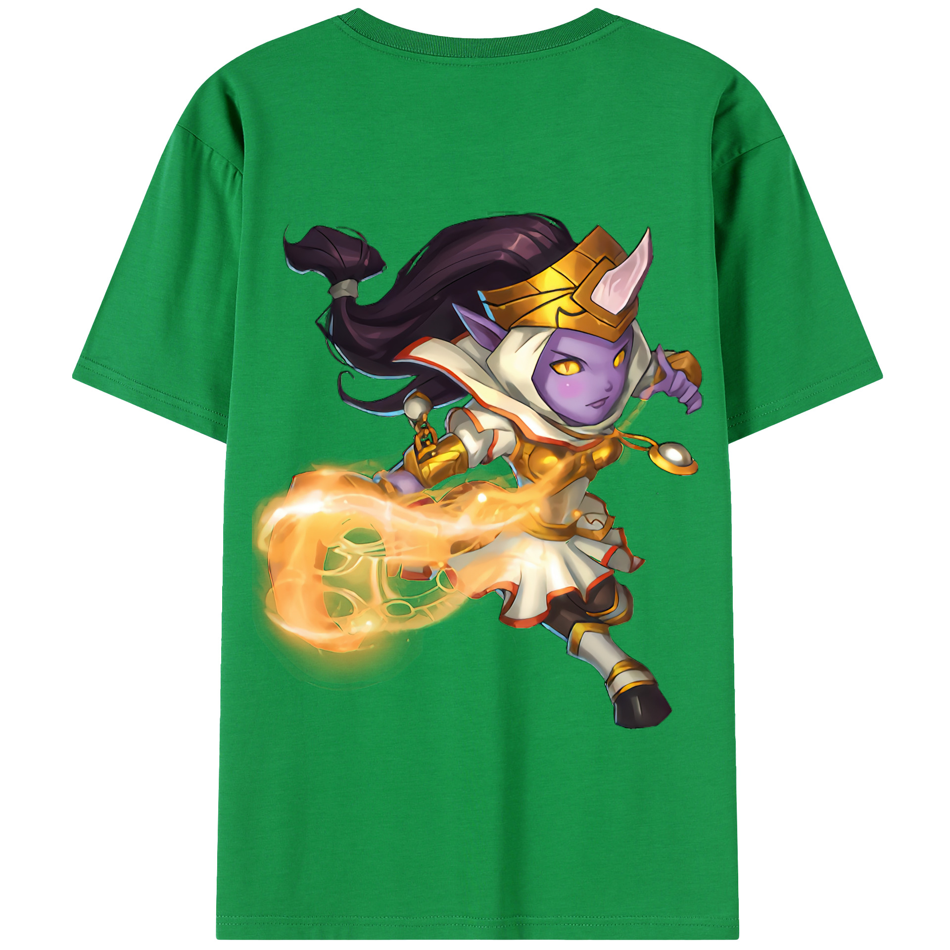 リーグ・オブ・レジェンド League of Legends LOL 綿100％半袖Tシャツ（背面プリント）