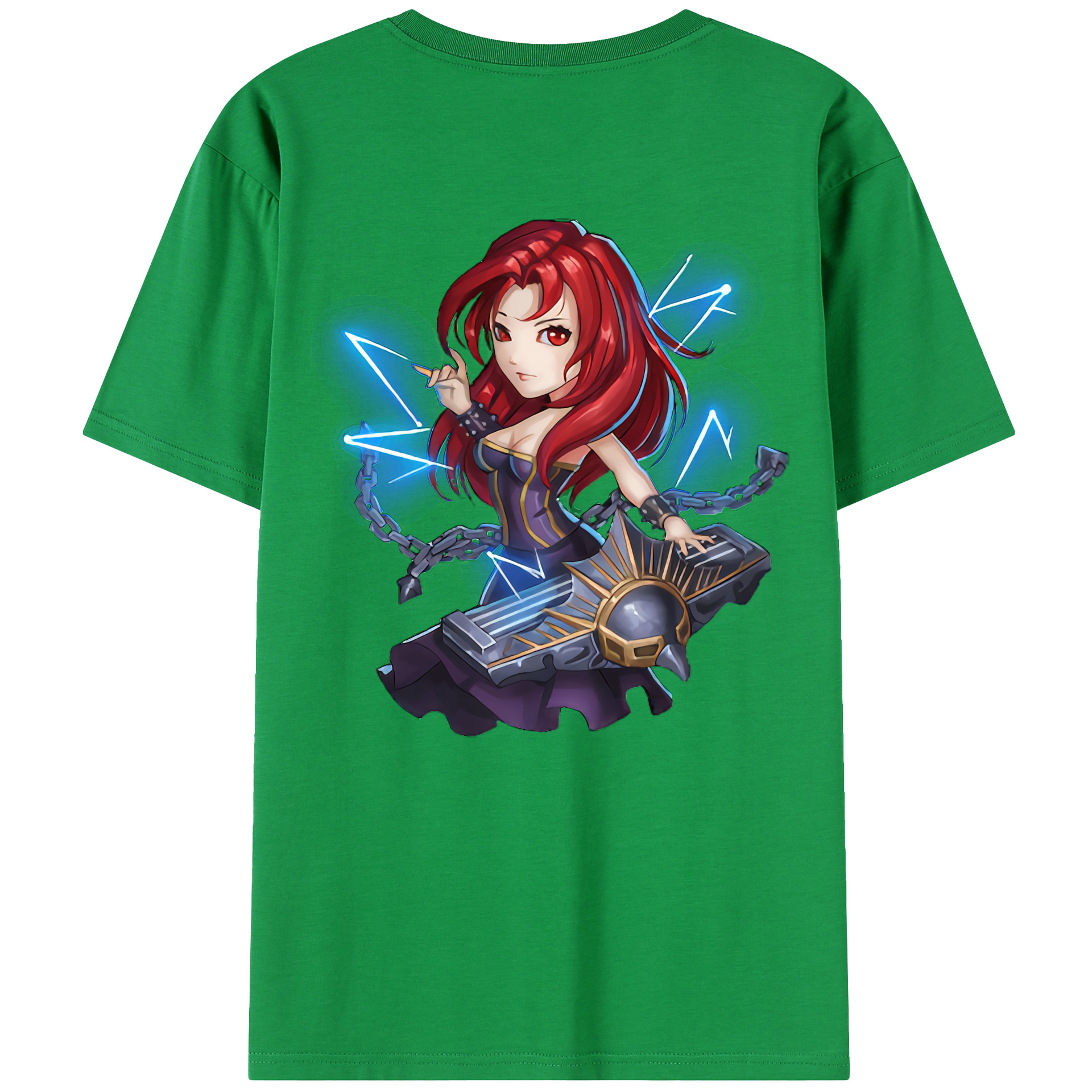 リーグ・オブ・レジェンド League of Legends LOL 綿100％半袖Tシャツ（背面プリント）