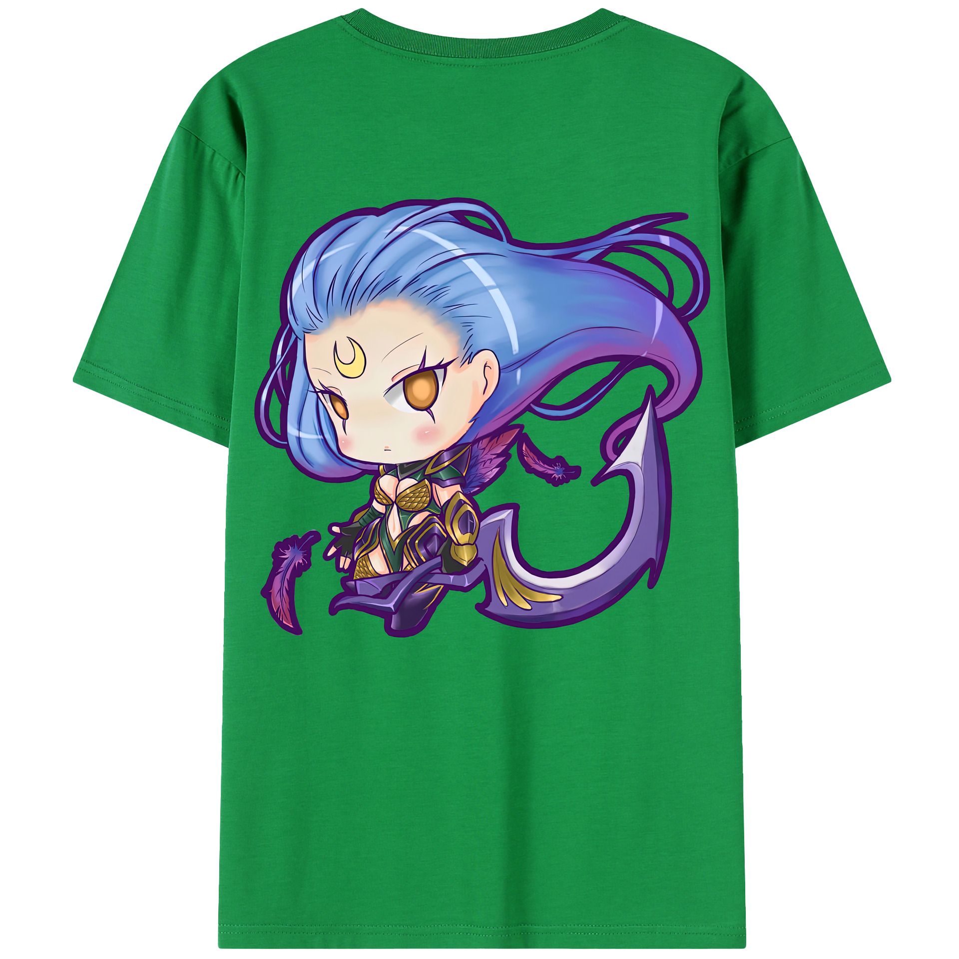 リーグ・オブ・レジェンド League of Legends LOL 綿100％半袖Tシャツ（背面プリント）