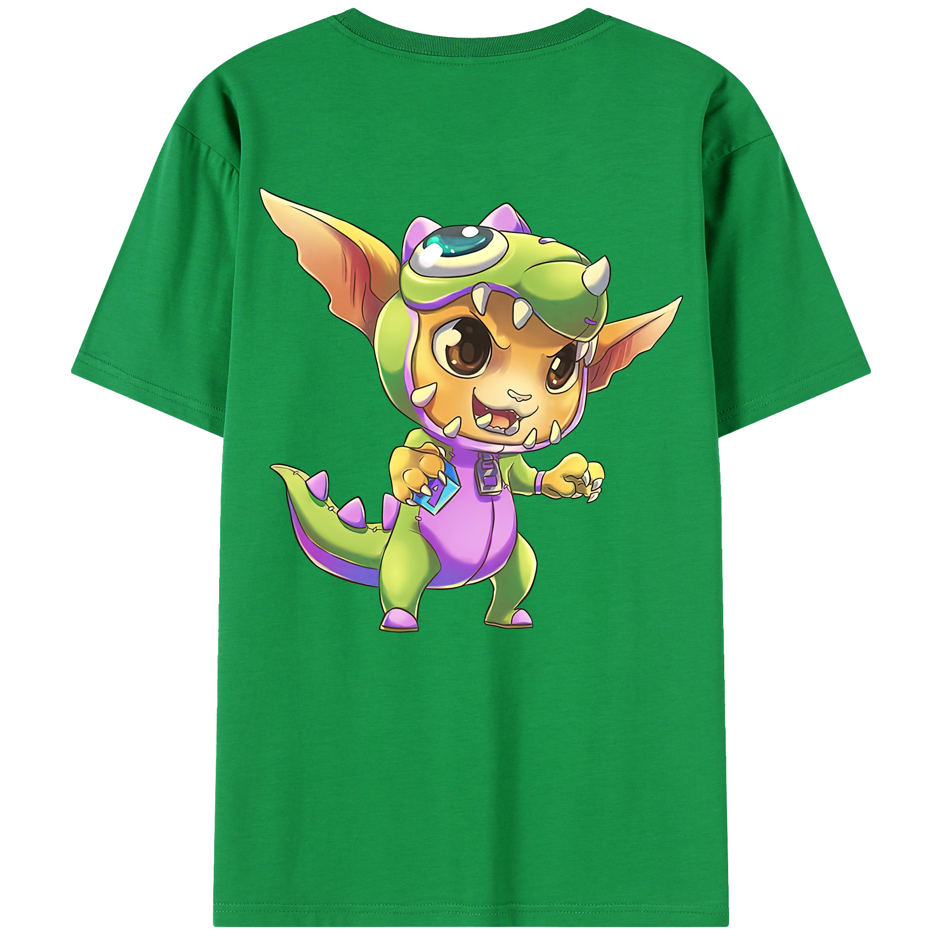（画像用） リーグ・オブ・レジェンド League of Legends LOL 綿100％半袖Tシャツ（背面プリント）