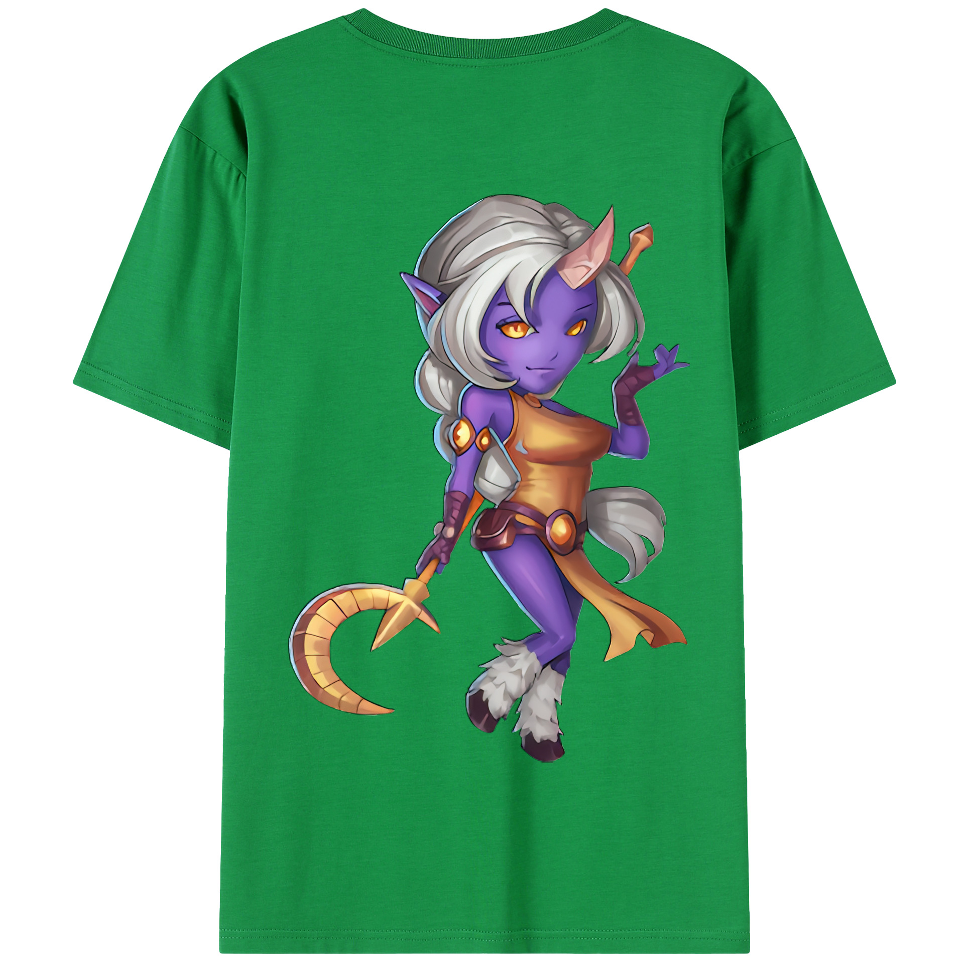 （画像用） リーグ・オブ・レジェンド League of Legends LOL 綿100％半袖Tシャツ（背面プリント）