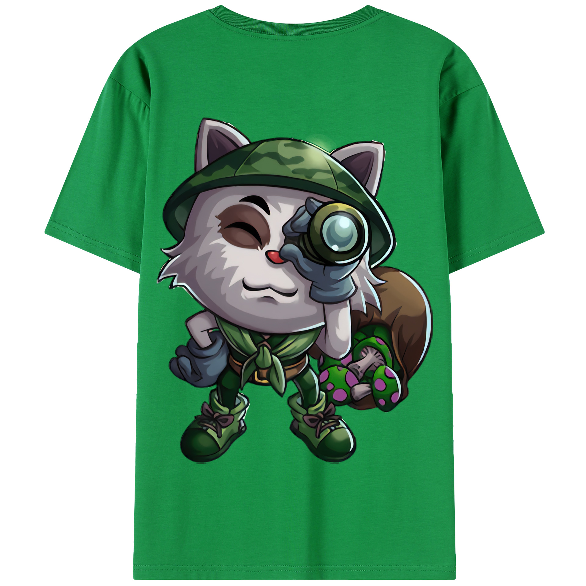 リーグ・オブ・レジェンド League of Legends LOL 綿100％半袖Tシャツ（背面プリント）