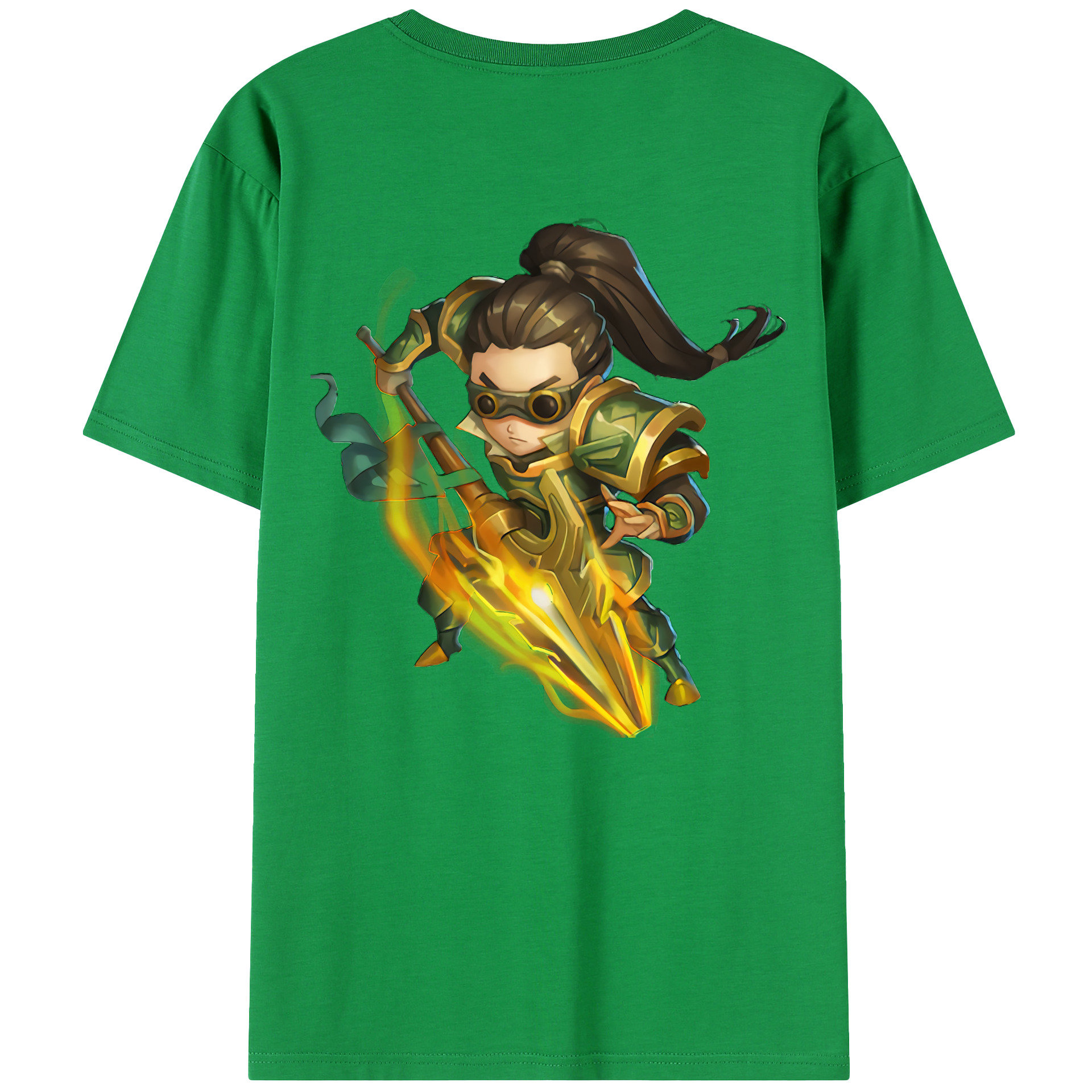 リーグ・オブ・レジェンド League of Legends LOL 綿100％半袖Tシャツ（背面プリント）