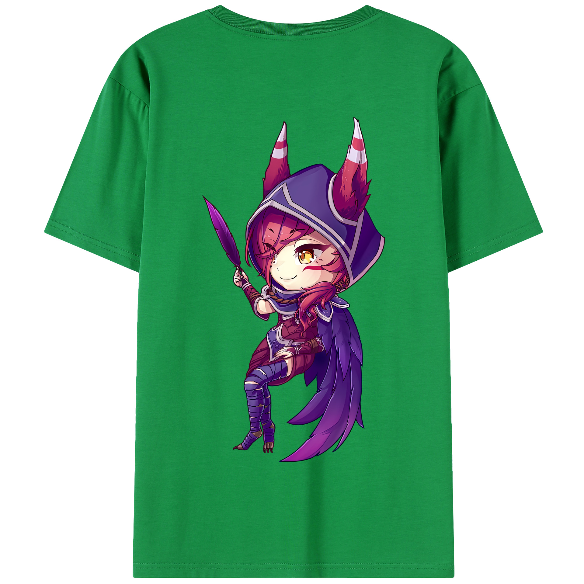 リーグ・オブ・レジェンド League of Legends LOL 綿100％半袖Tシャツ（背面プリント）