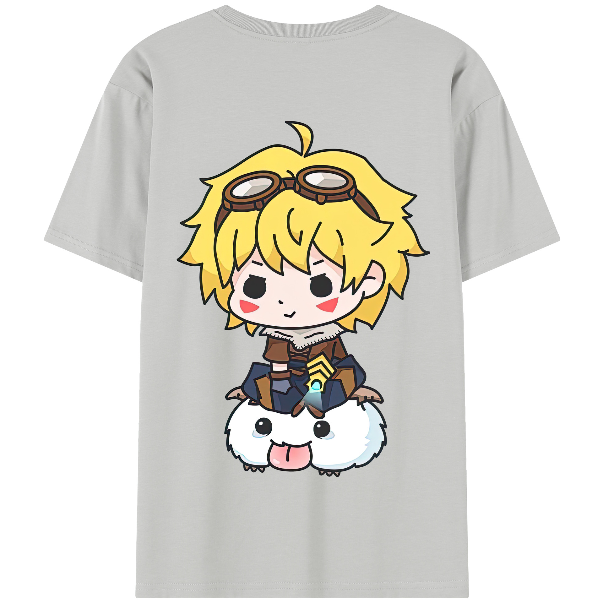 リーグ・オブ・レジェンド League of Legends LOL 綿100％半袖Tシャツ（背面プリント）