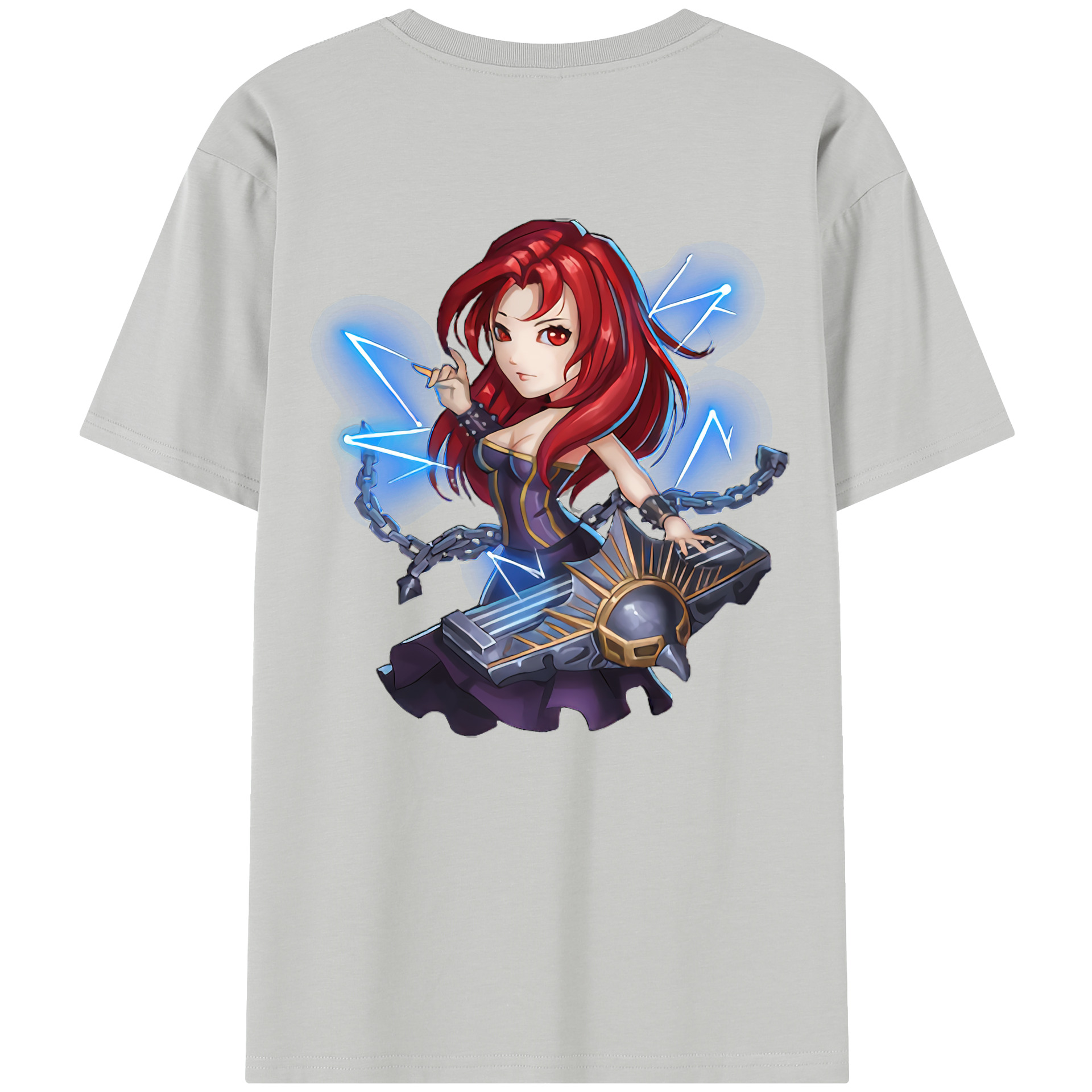 リーグ・オブ・レジェンド League of Legends LOL 綿100％半袖Tシャツ（背面プリント）