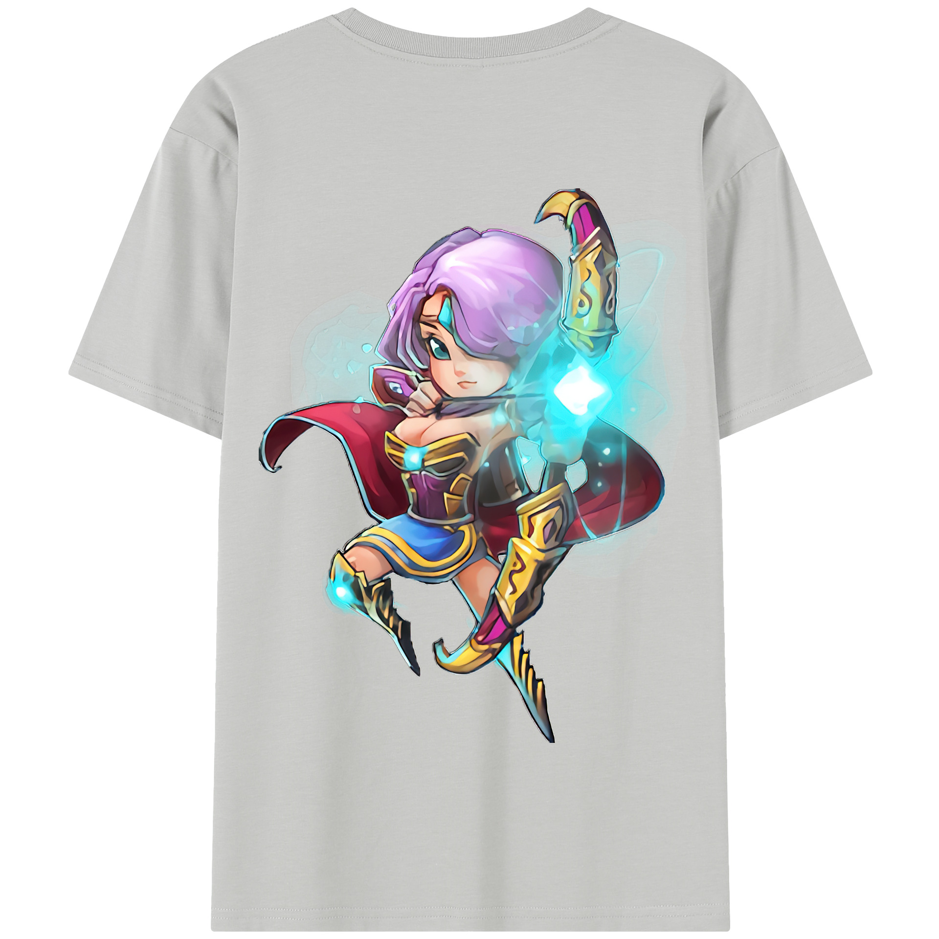 リーグ・オブ・レジェンド League of Legends LOL 綿100％半袖Tシャツ（背面プリント）
