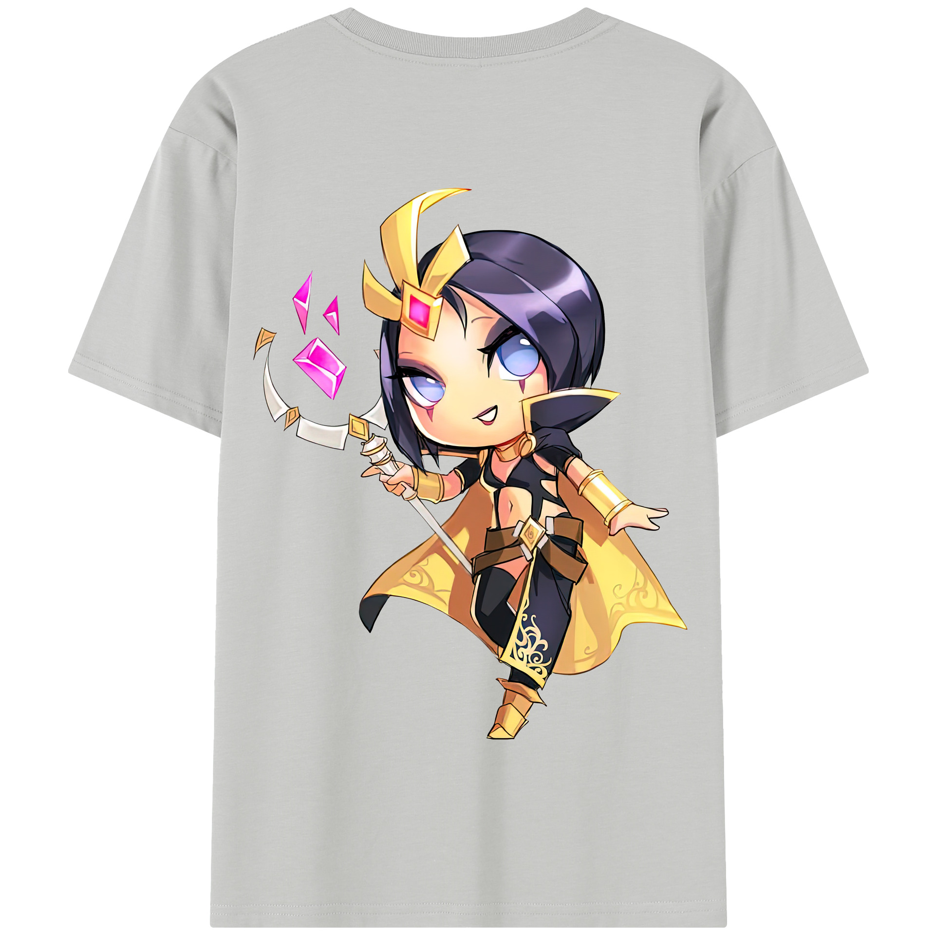 リーグ・オブ・レジェンド League of Legends LOL 綿100％半袖Tシャツ（背面プリント）