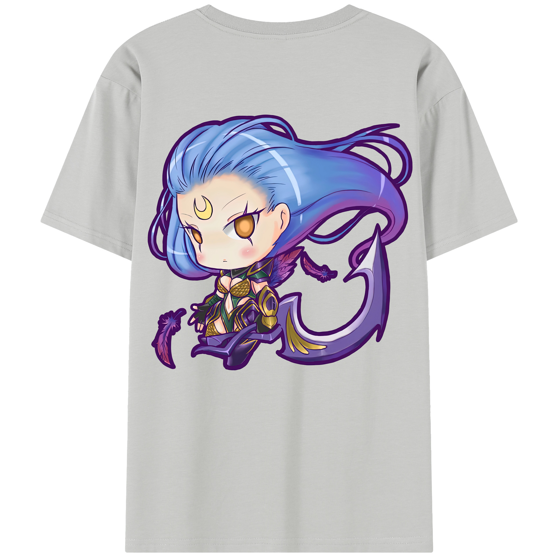 リーグ・オブ・レジェンド League of Legends LOL 綿100％半袖Tシャツ（背面プリント）
