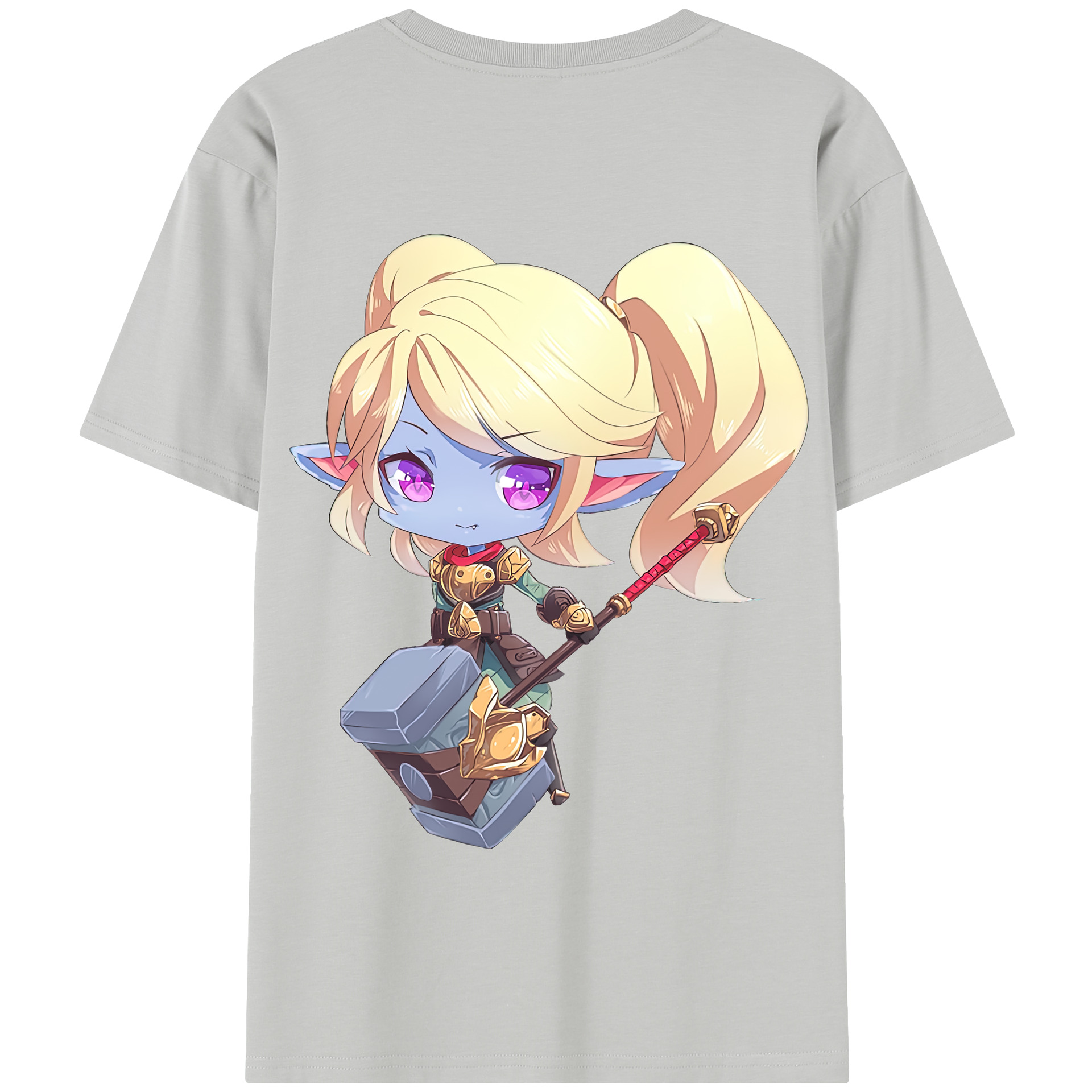 リーグ・オブ・レジェンド League of Legends LOL 綿100％半袖Tシャツ（背面プリント）