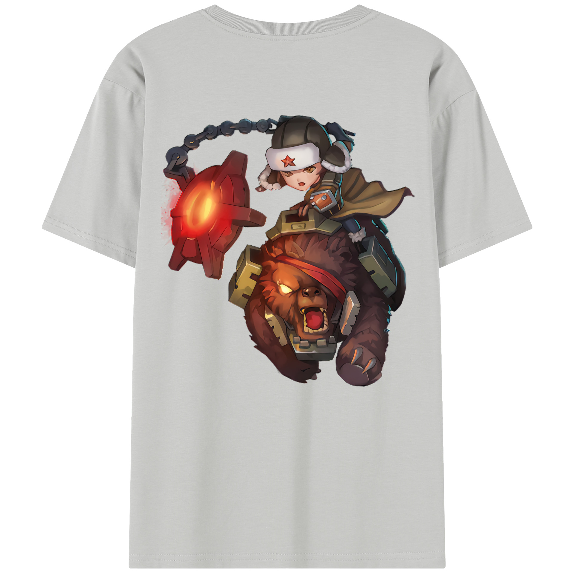 リーグ・オブ・レジェンド League of Legends LOL 綿100％半袖Tシャツ（背面プリント）