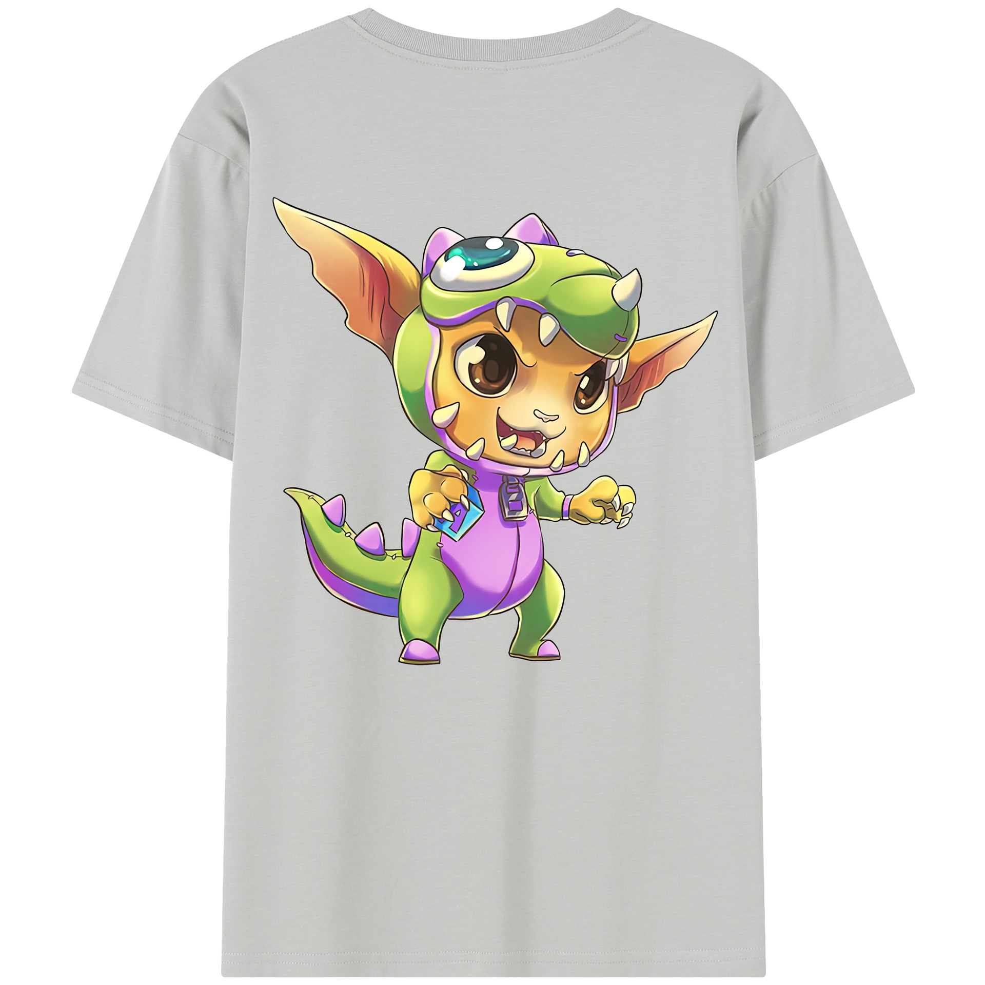 （画像用） リーグ・オブ・レジェンド League of Legends LOL 綿100％半袖Tシャツ（背面プリント）