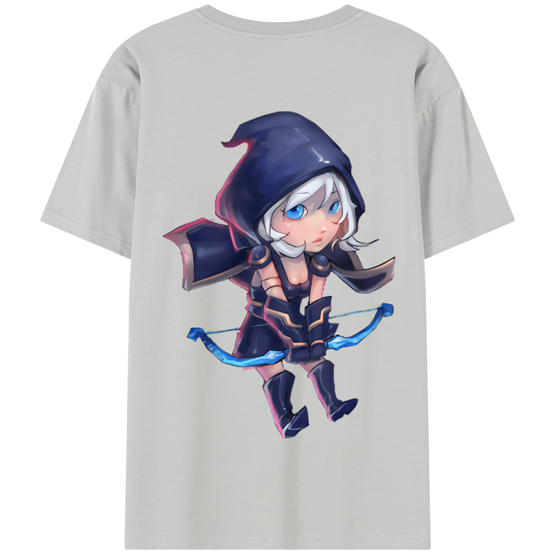 リーグ・オブ・レジェンド League of Legends LOL 綿100％半袖Tシャツ（背面プリント）