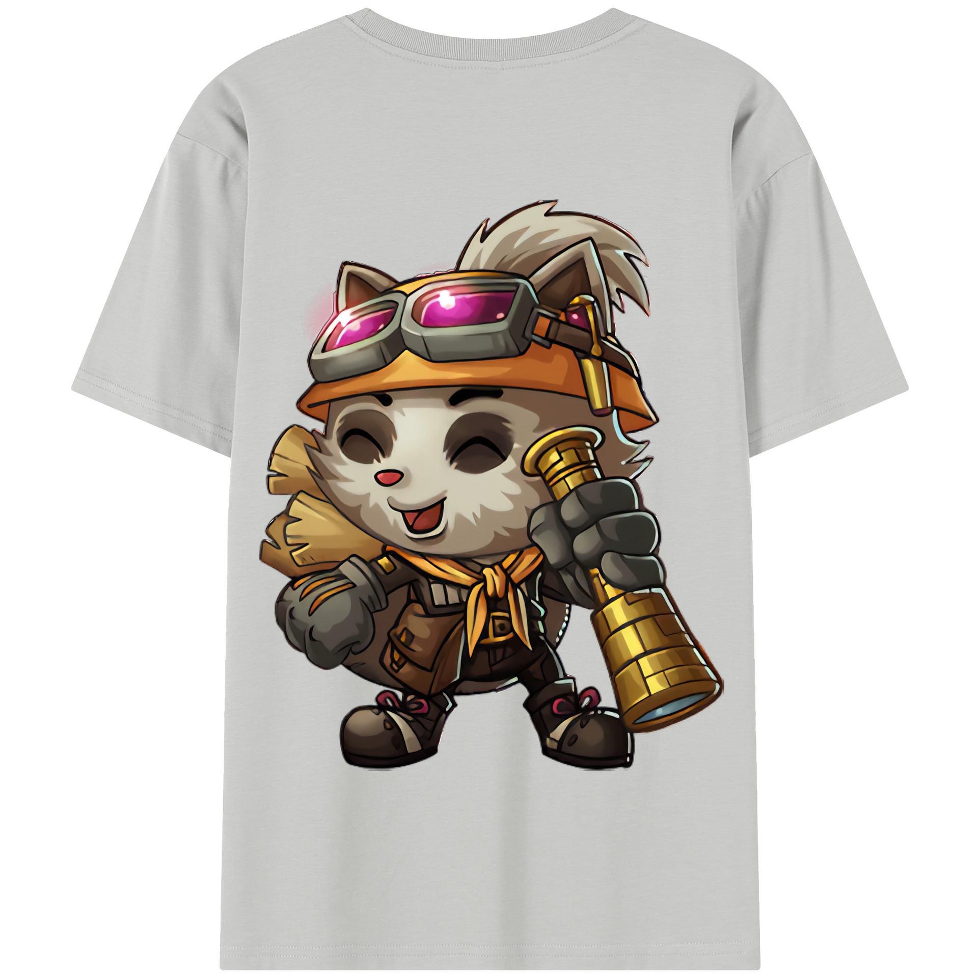 リーグ・オブ・レジェンド League of Legends LOL 綿100％半袖Tシャツ（背面プリント）