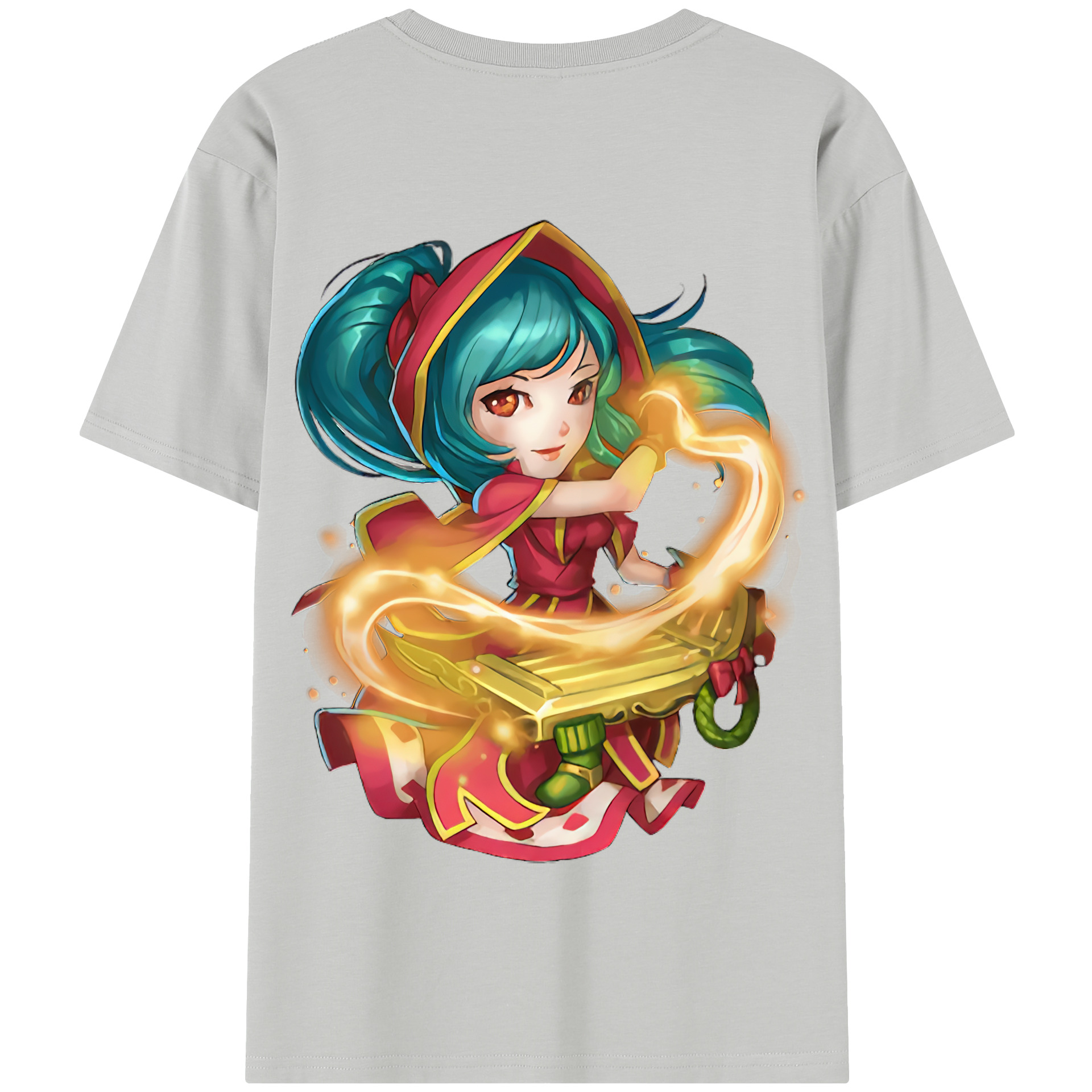 リーグ・オブ・レジェンド League of Legends LOL 綿100％半袖Tシャツ（背面プリント）