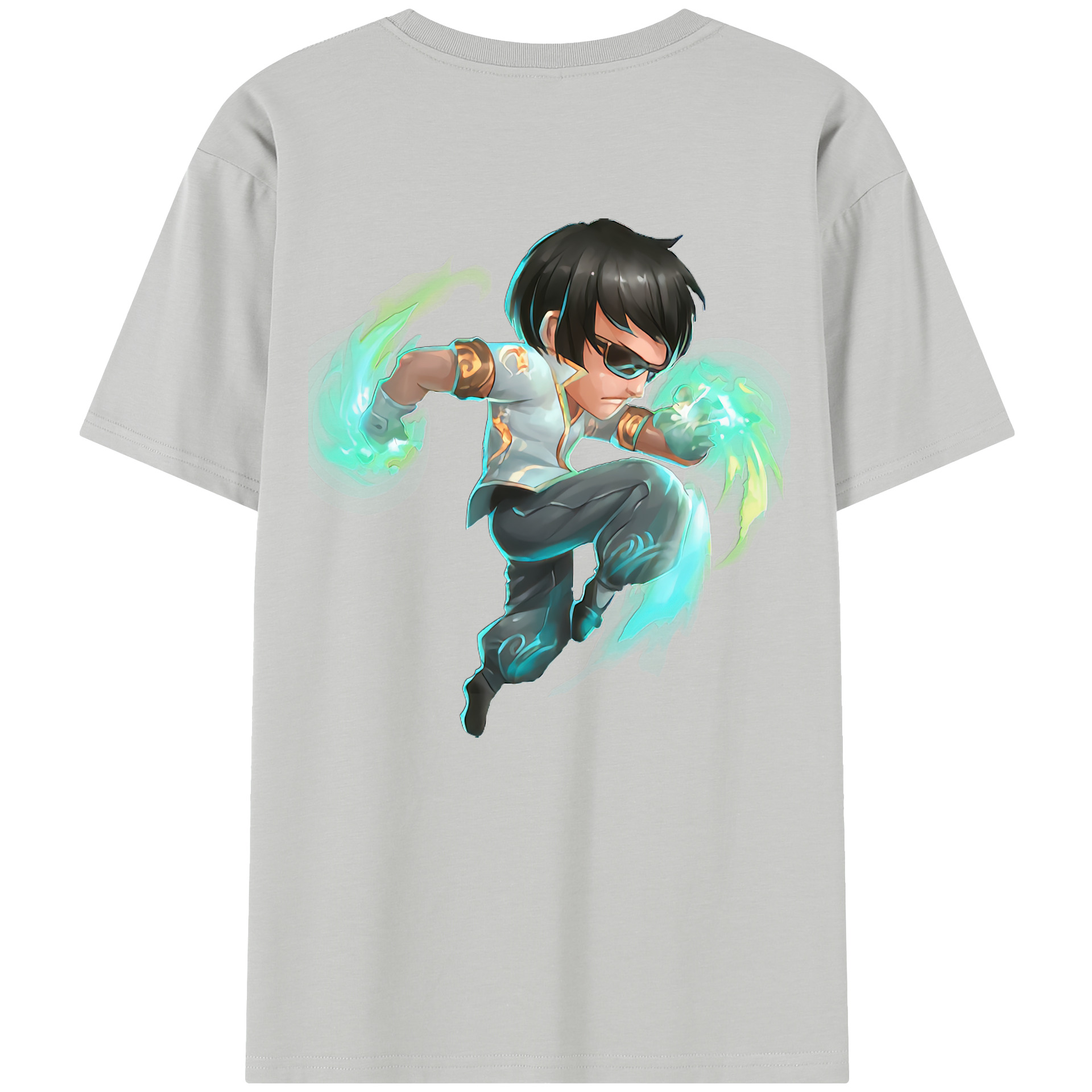 リーグ・オブ・レジェンド League of Legends LOL 綿100％半袖Tシャツ（背面プリント）