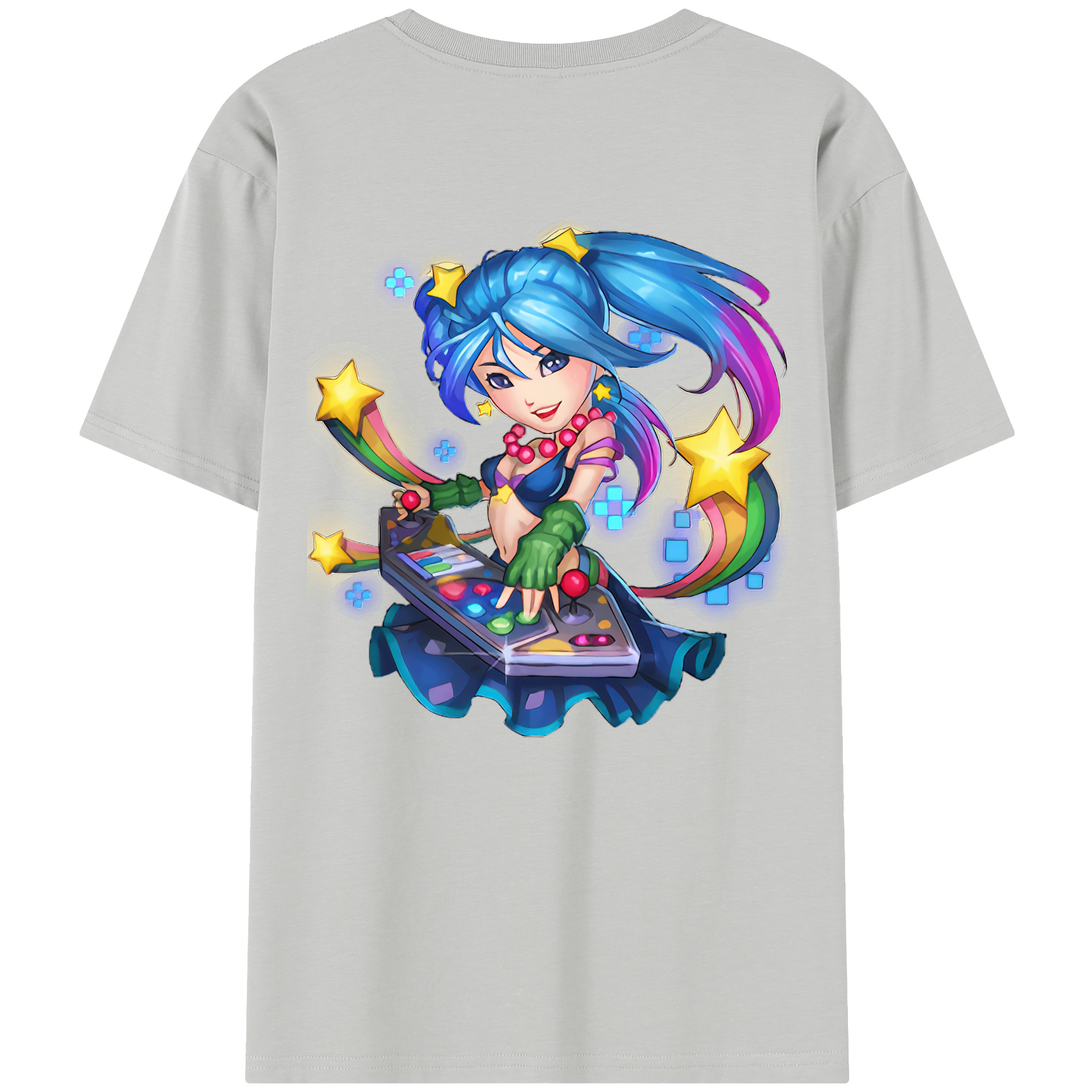 リーグ・オブ・レジェンド League of Legends LOL 綿100％半袖Tシャツ（背面プリント）