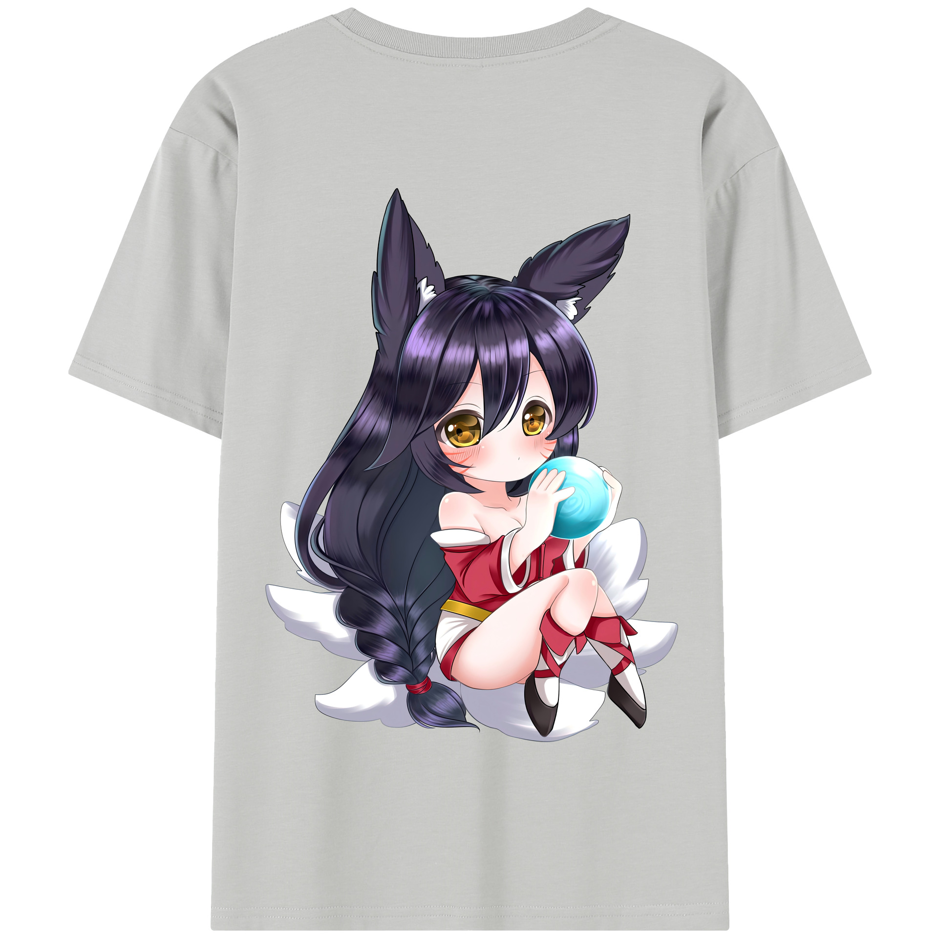 （画像用） リーグ・オブ・レジェンド League of Legends LOL 綿100％半袖Tシャツ（背面プリント）