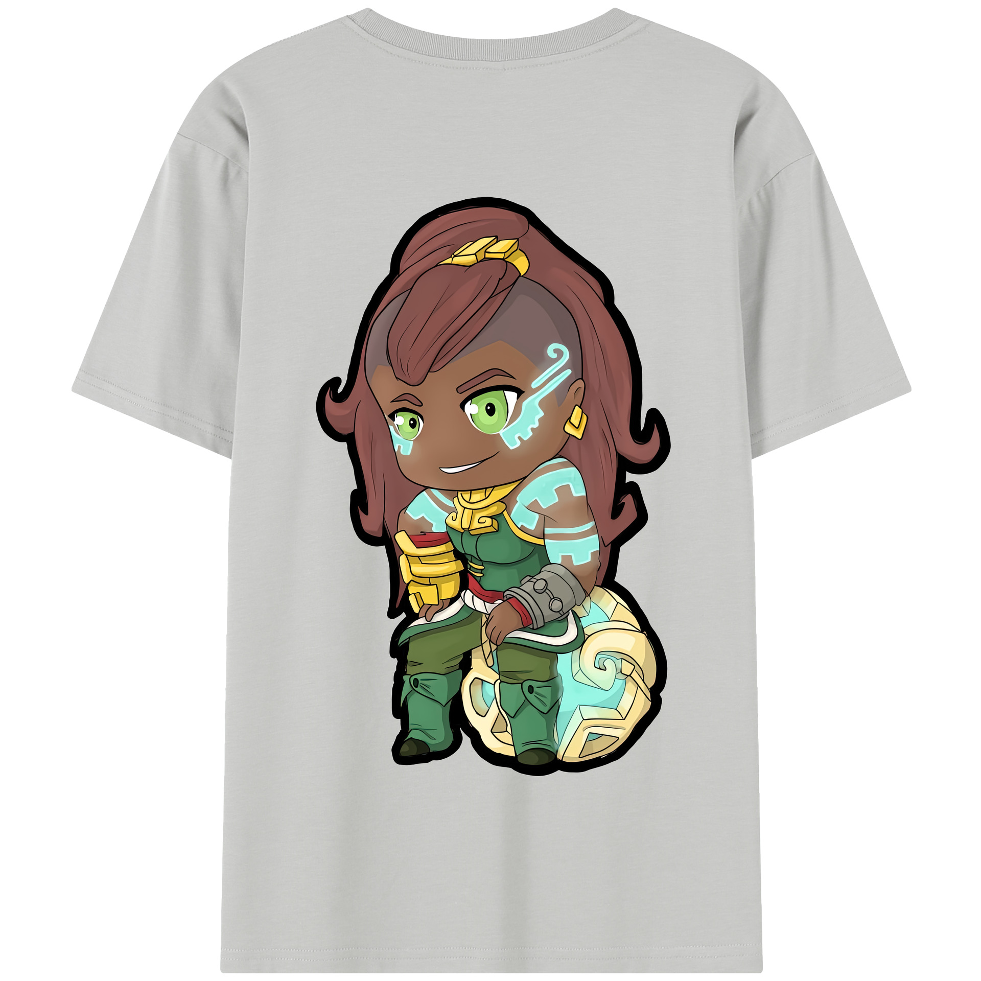 リーグ・オブ・レジェンド League of Legends LOL 綿100％半袖Tシャツ（背面プリント）