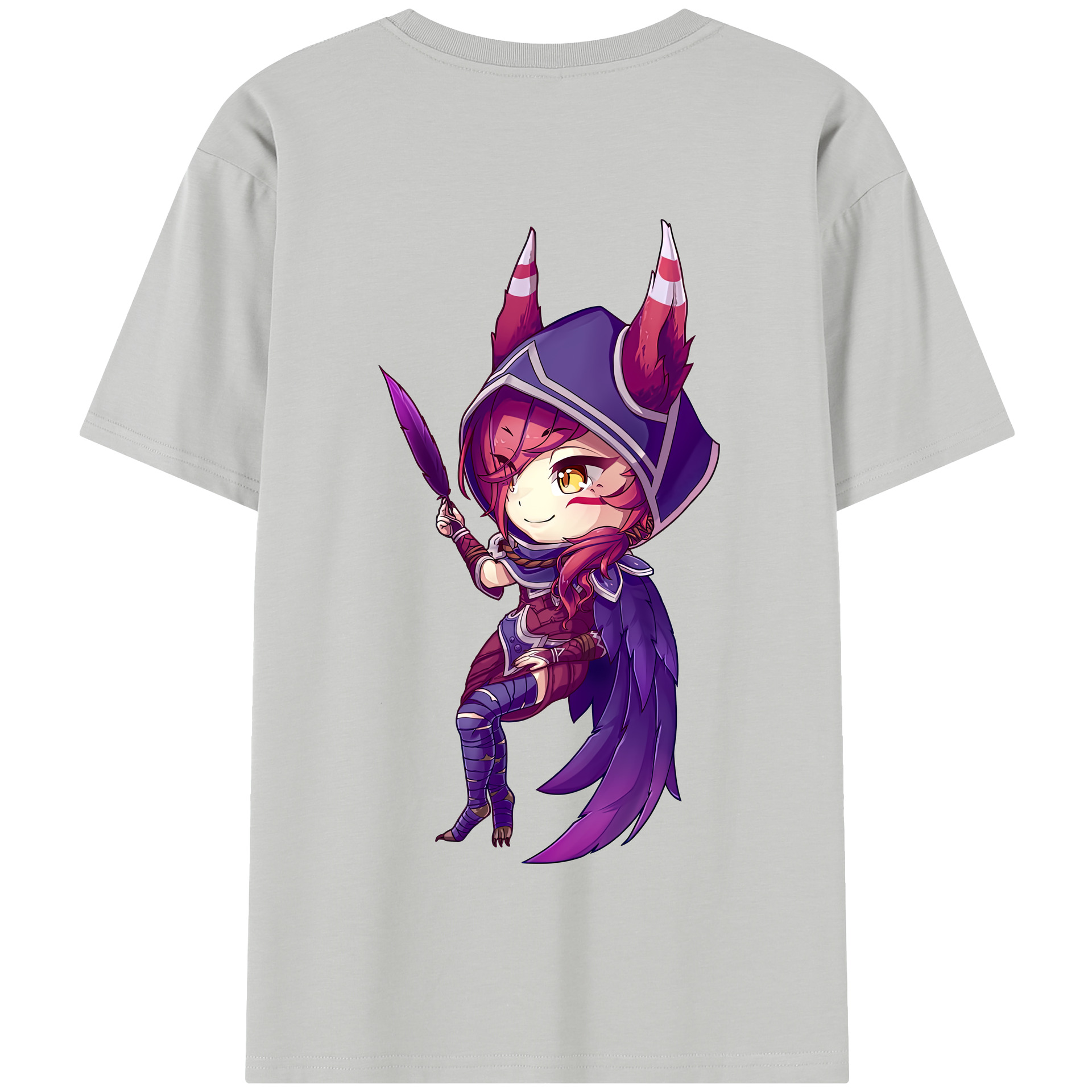リーグ・オブ・レジェンド League of Legends LOL 綿100％半袖Tシャツ（背面プリント）