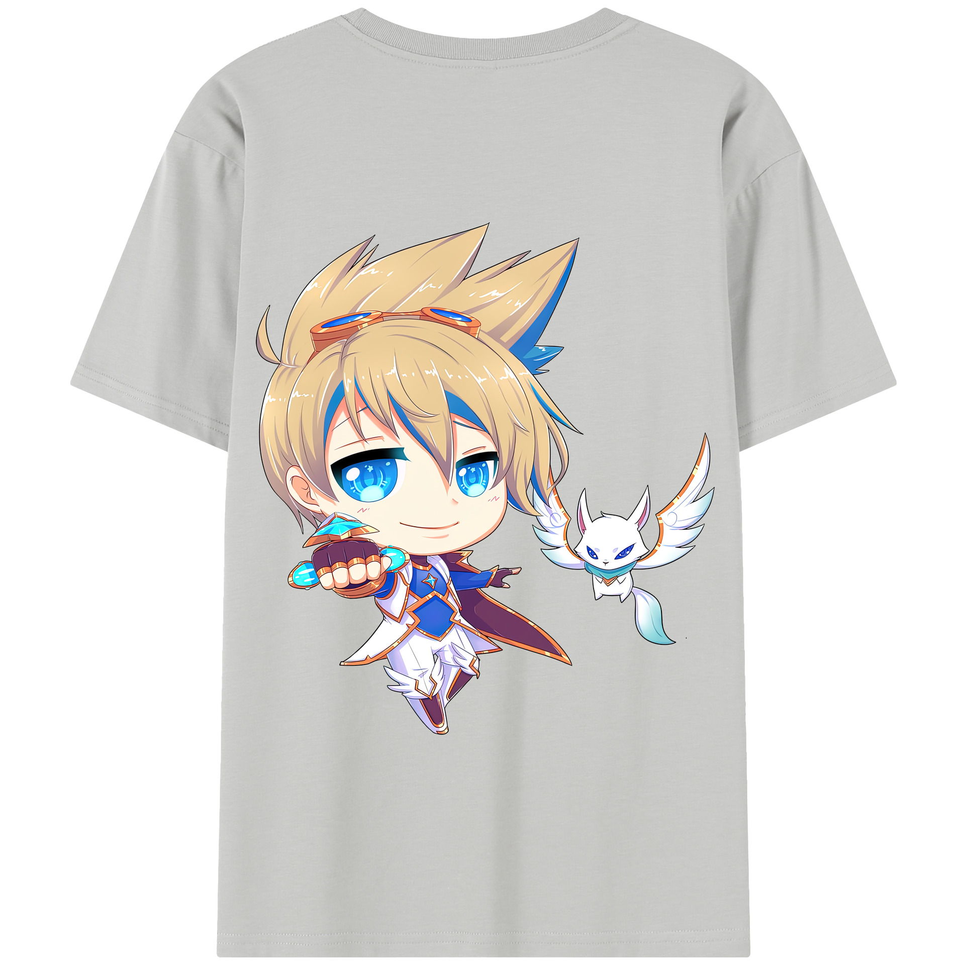 リーグ・オブ・レジェンド League of Legends LOL 綿100％半袖Tシャツ（背面プリント）
