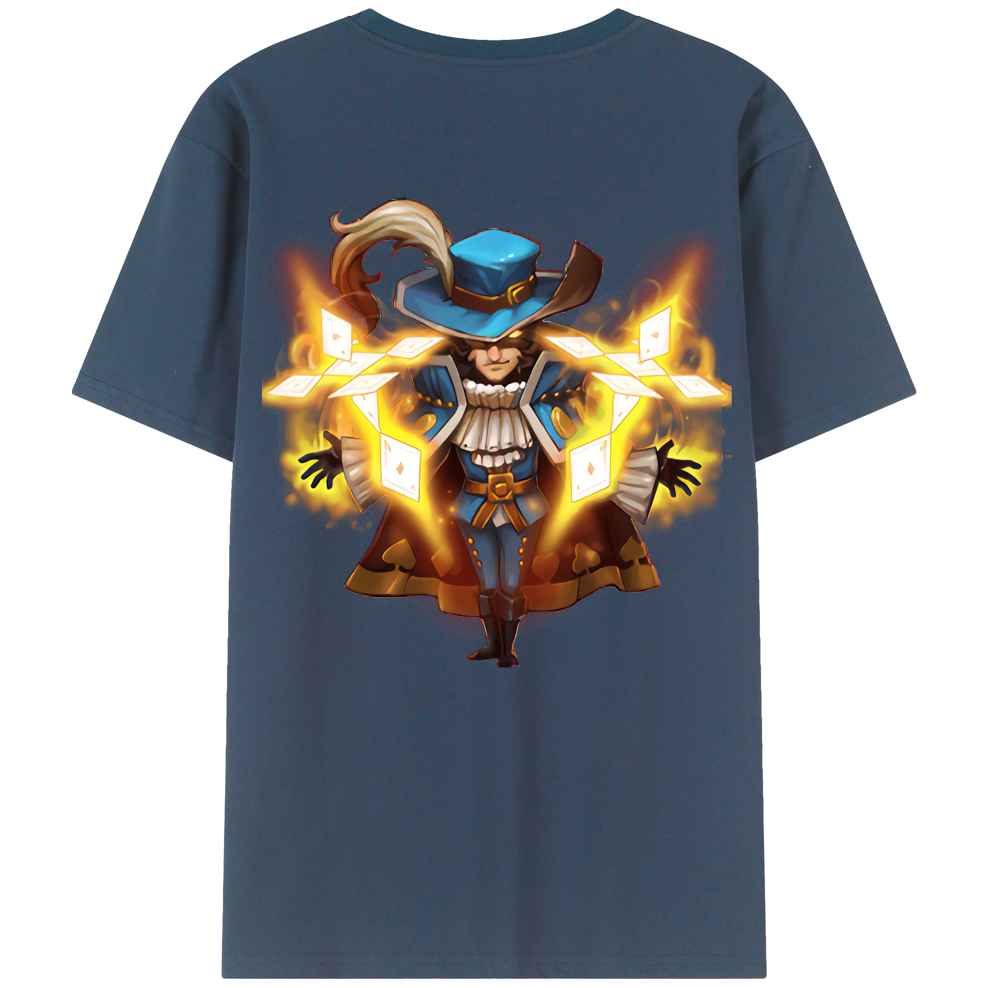 リーグ・オブ・レジェンド League of Legends LOL 綿100％半袖Tシャツ（背面プリント）