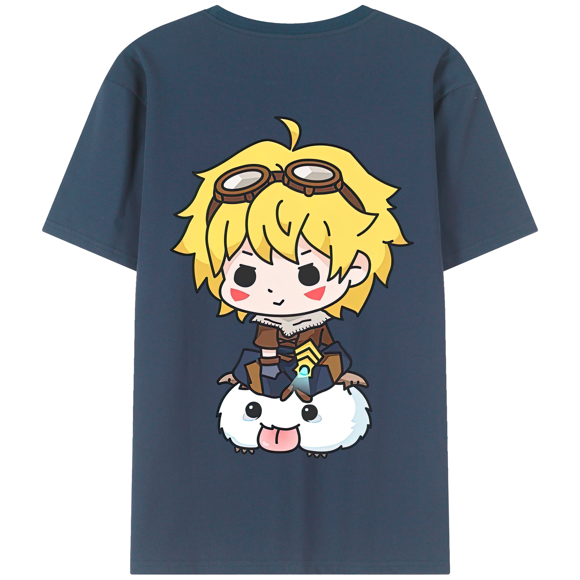 リーグ・オブ・レジェンド League of Legends LOL 綿100％半袖Tシャツ（背面プリント）