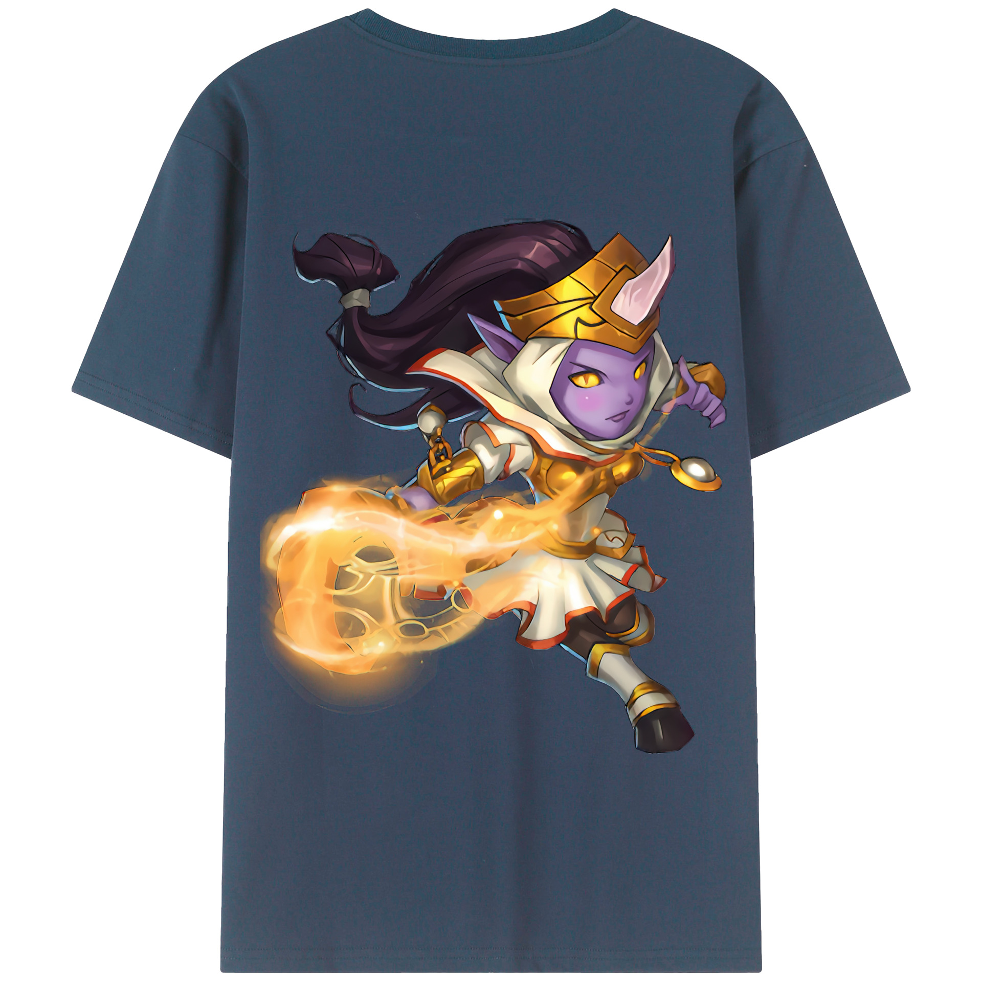 リーグ・オブ・レジェンド League of Legends LOL 綿100％半袖Tシャツ（背面プリント）