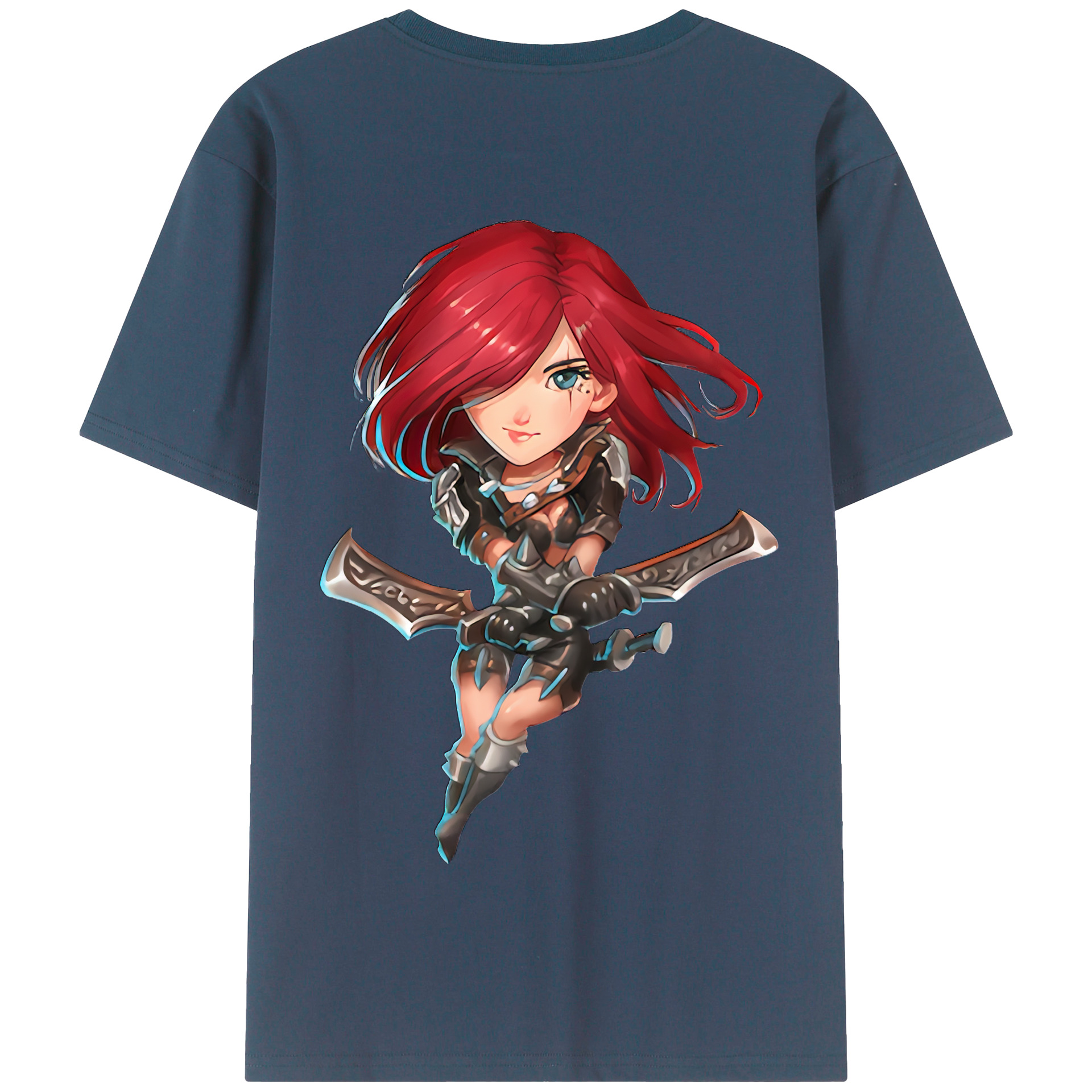リーグ・オブ・レジェンド League of Legends LOL 綿100％半袖Tシャツ（背面プリント）