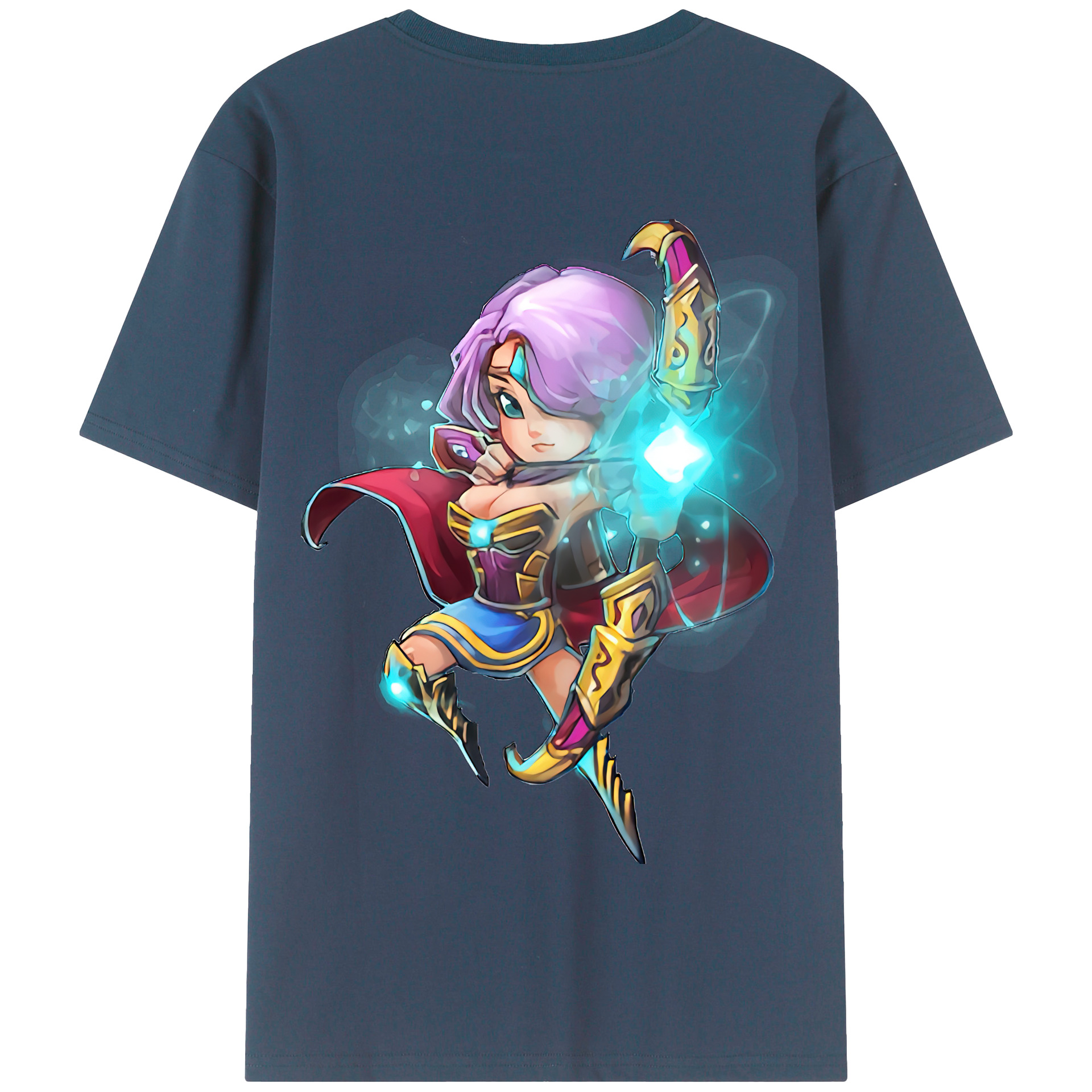 リーグ・オブ・レジェンド League of Legends LOL 綿100％半袖Tシャツ（背面プリント）