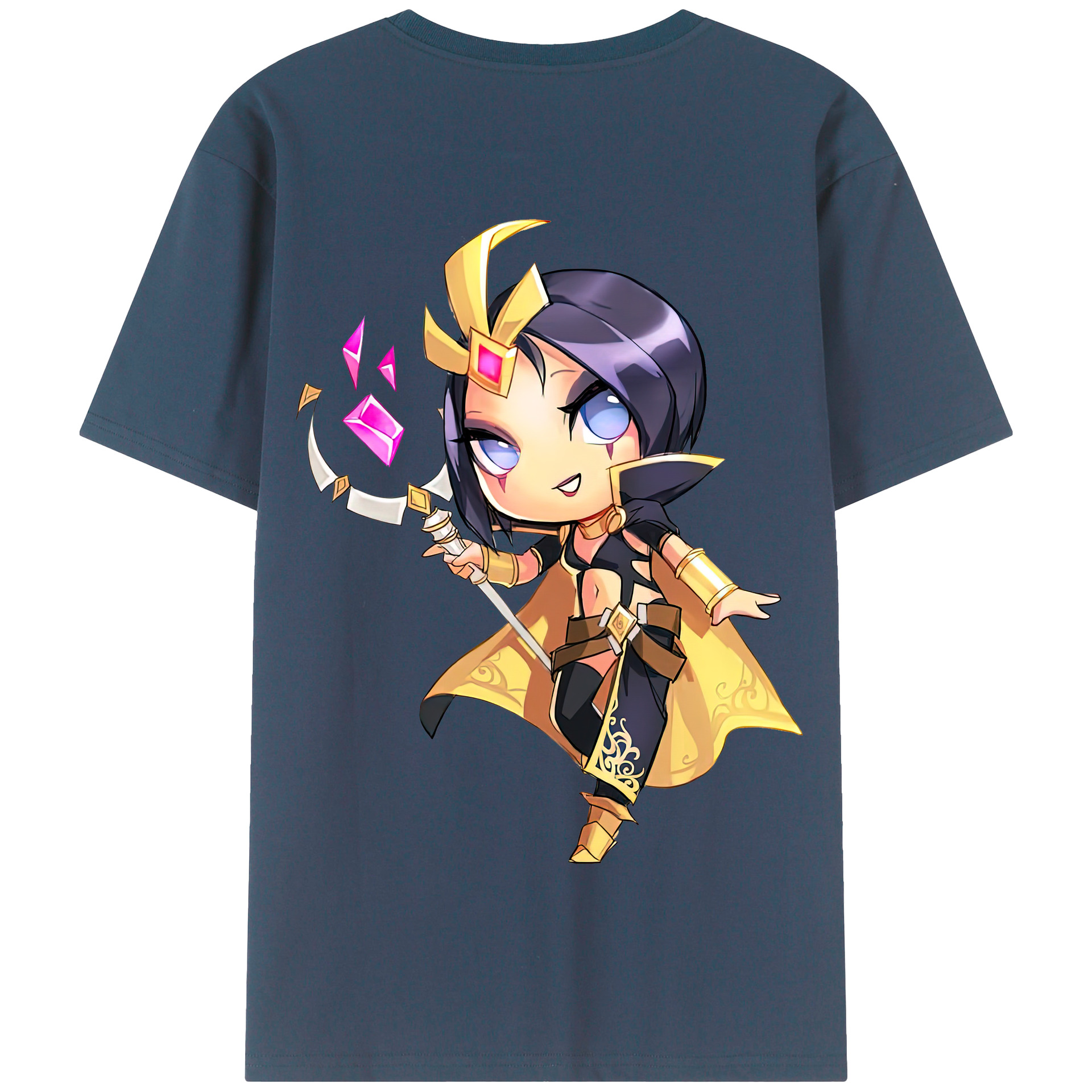 リーグ・オブ・レジェンド League of Legends LOL 綿100％半袖Tシャツ（背面プリント）