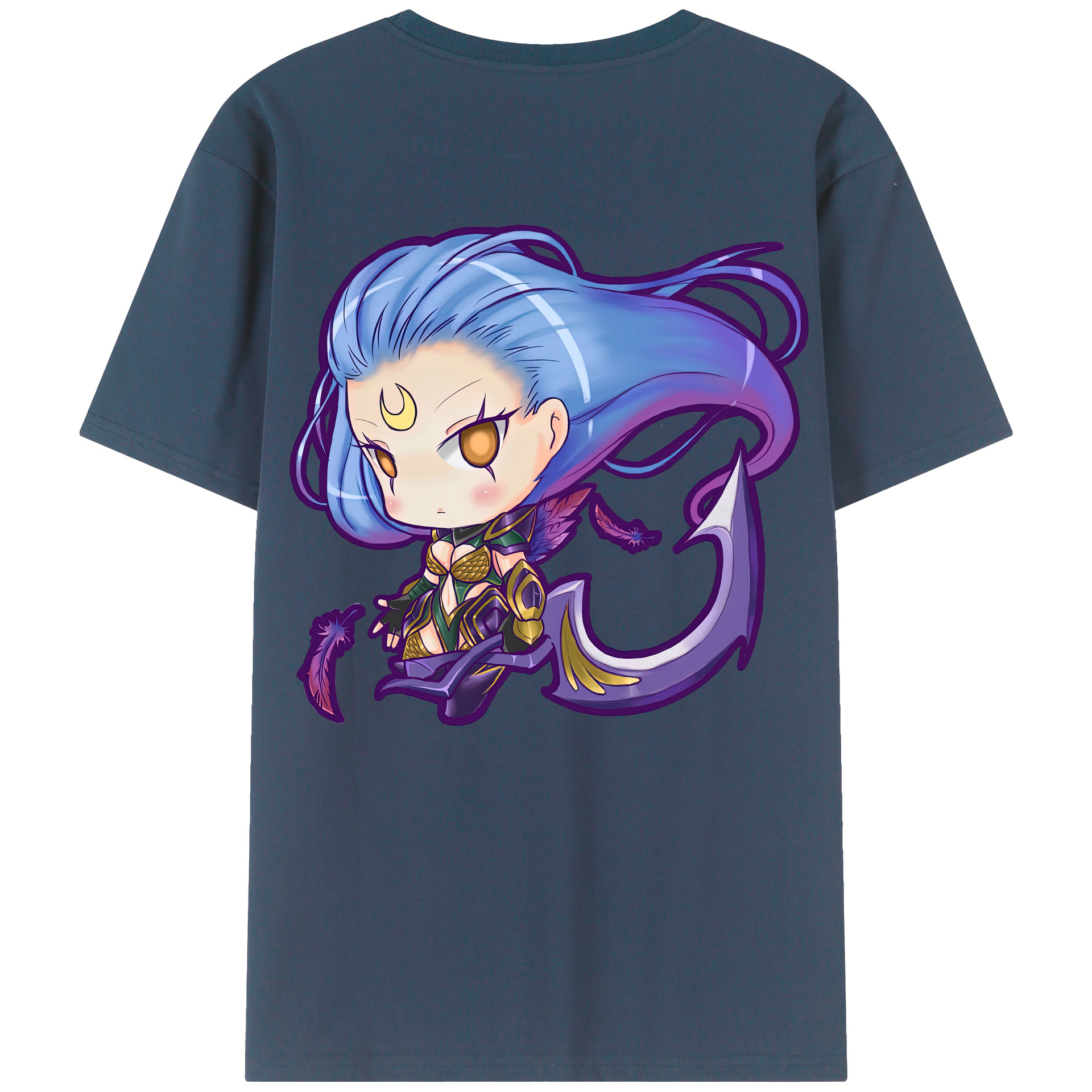 リーグ・オブ・レジェンド League of Legends LOL 綿100％半袖Tシャツ（背面プリント）