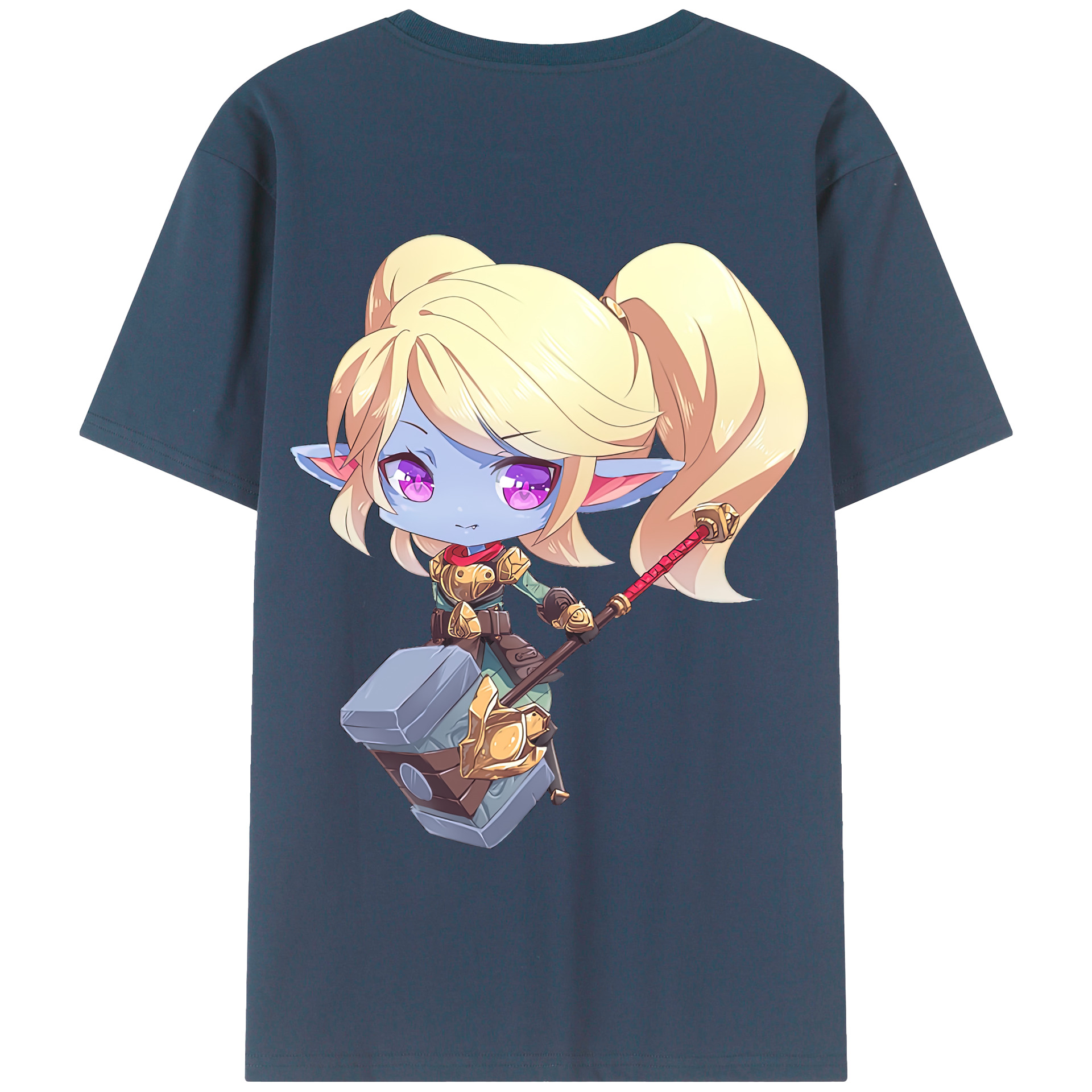 リーグ・オブ・レジェンド League of Legends LOL 綿100％半袖Tシャツ（背面プリント）
