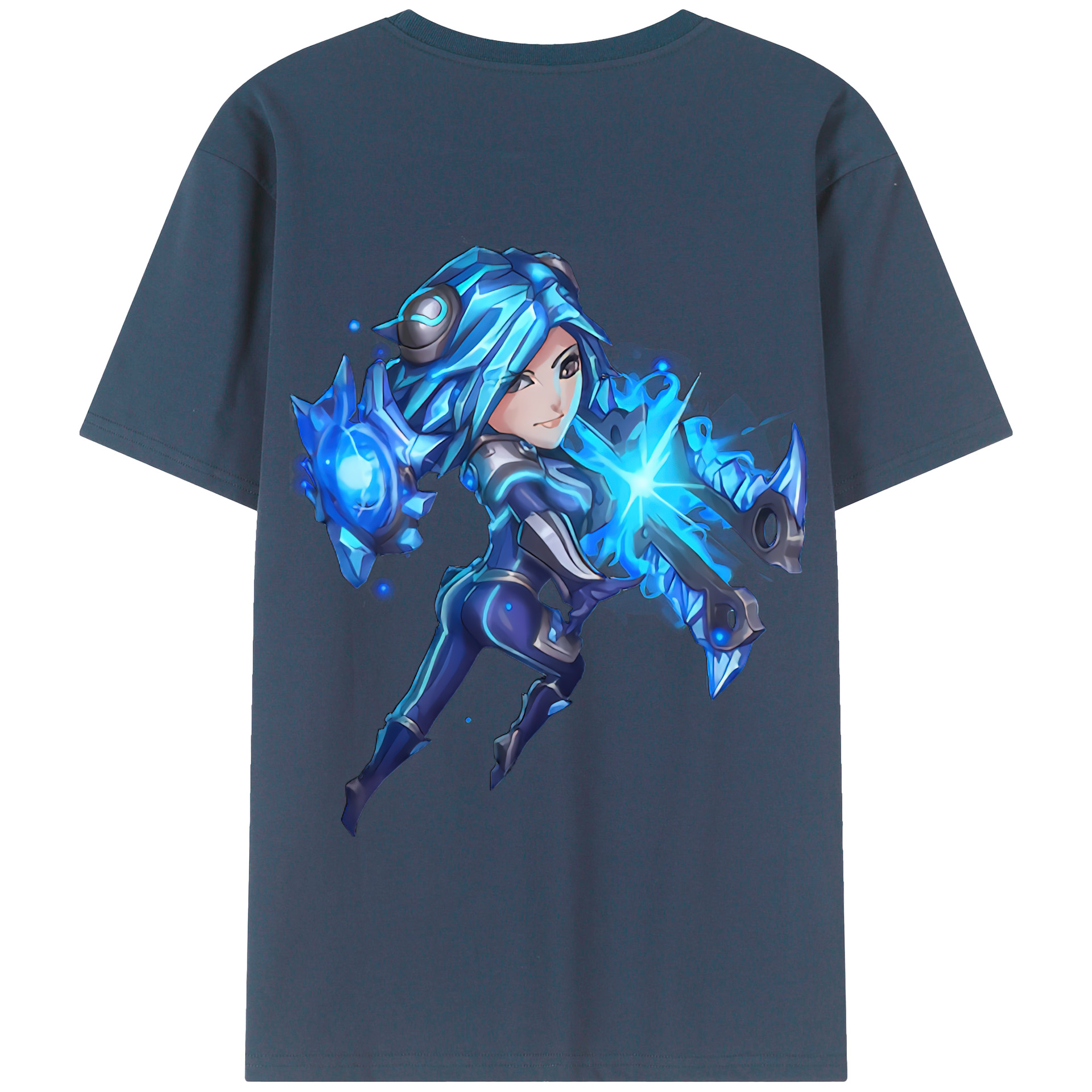 リーグ・オブ・レジェンド League of Legends LOL 綿100％半袖Tシャツ（背面プリント）