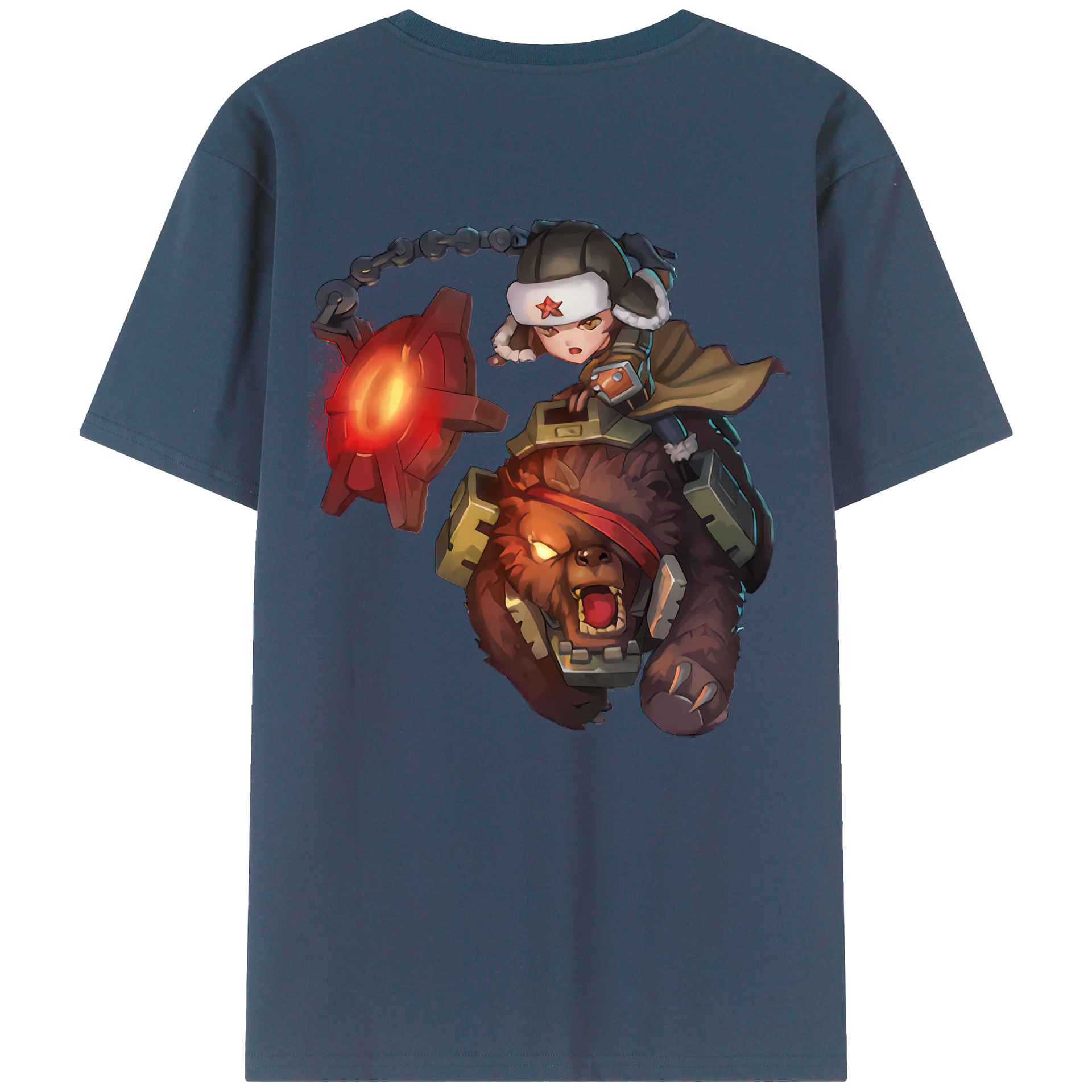 リーグ・オブ・レジェンド League of Legends LOL 綿100％半袖Tシャツ（背面プリント）