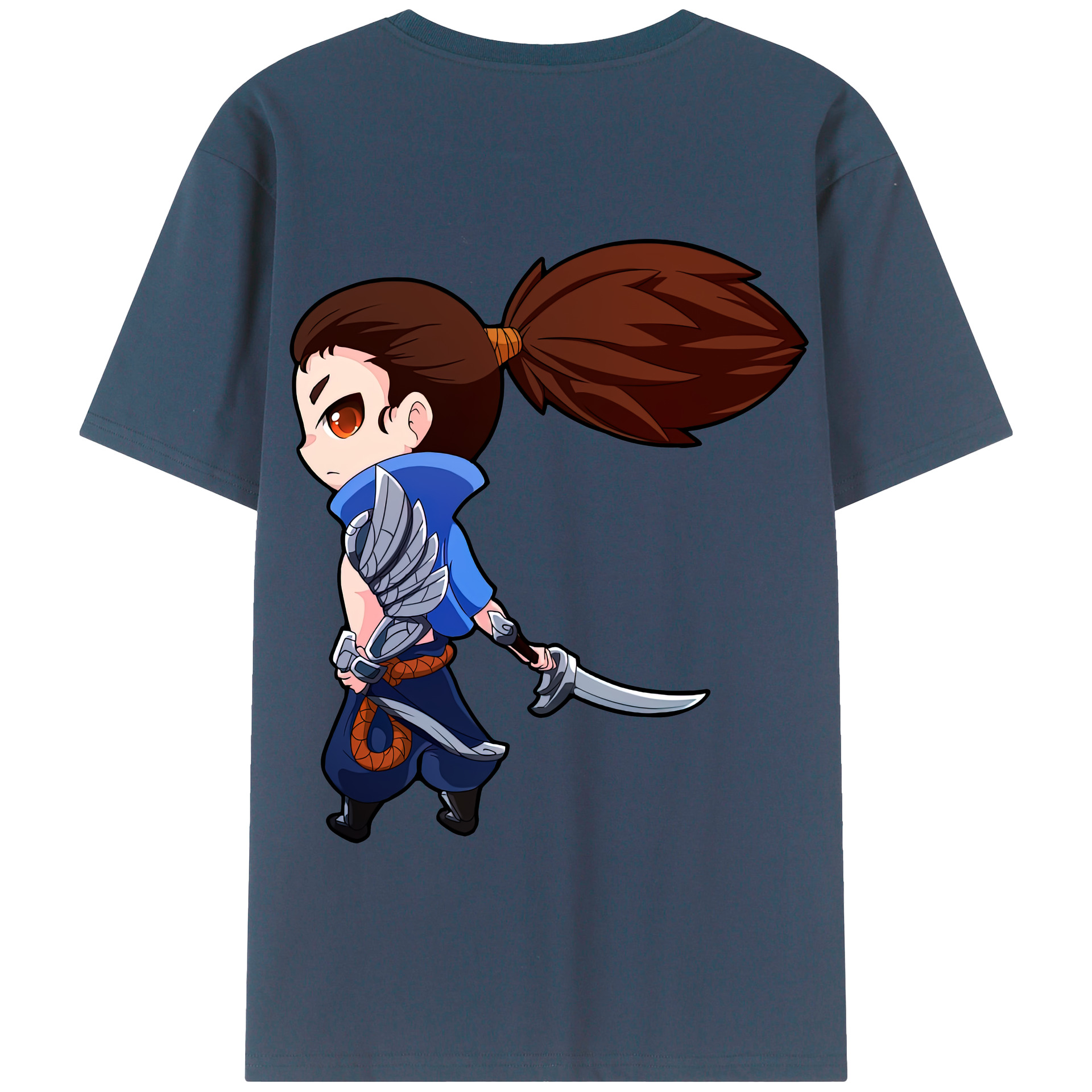 リーグ・オブ・レジェンド League of Legends LOL 綿100％半袖Tシャツ（背面プリント）
