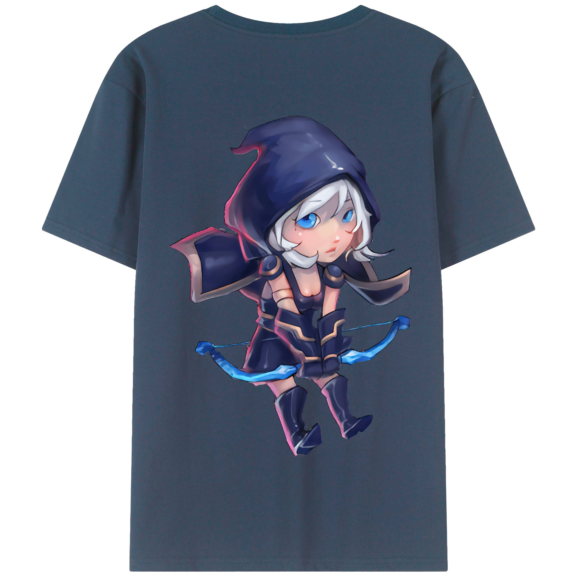 リーグ・オブ・レジェンド League of Legends LOL 綿100％半袖Tシャツ（背面プリント）