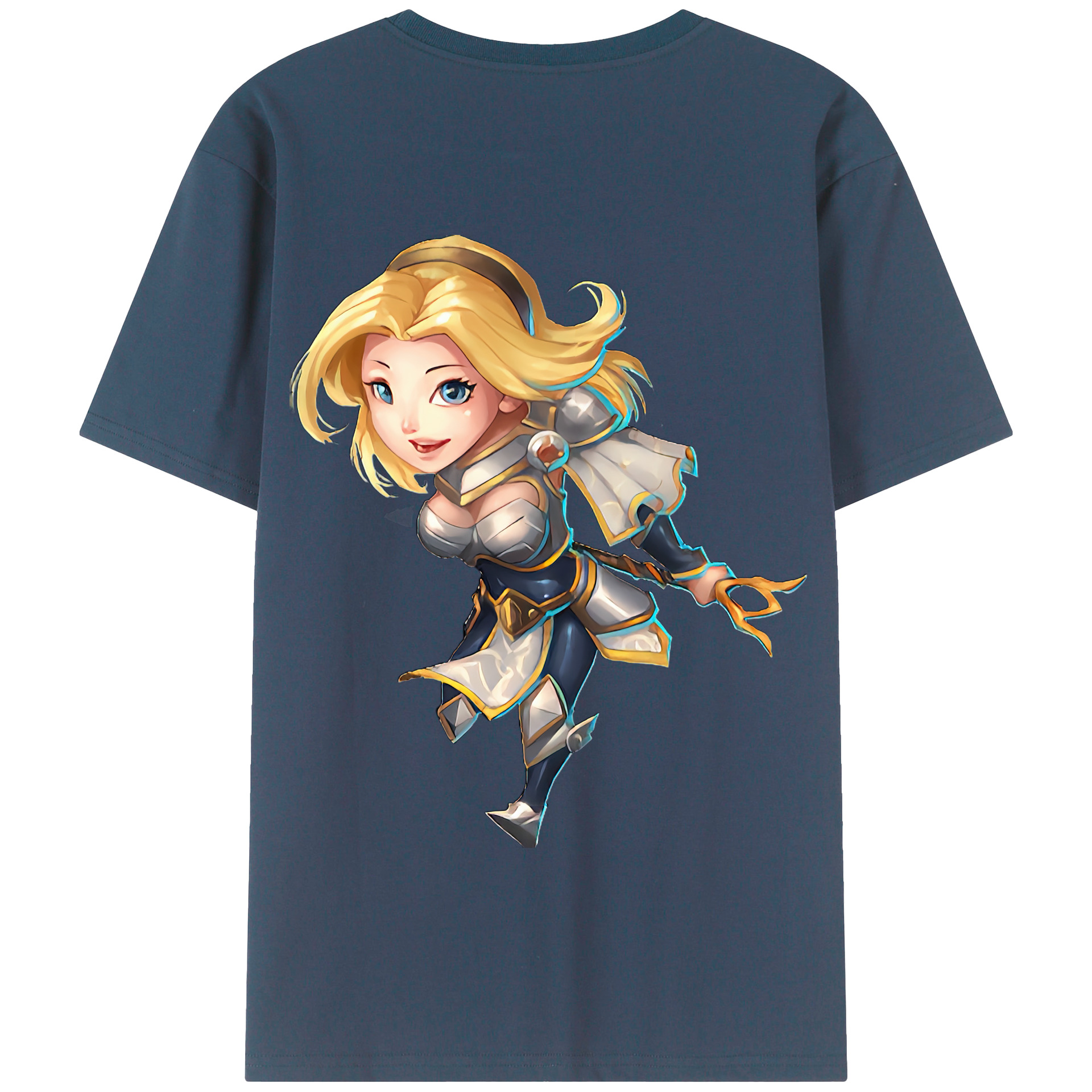 リーグ・オブ・レジェンド League of Legends LOL 綿100％半袖Tシャツ（背面プリント）