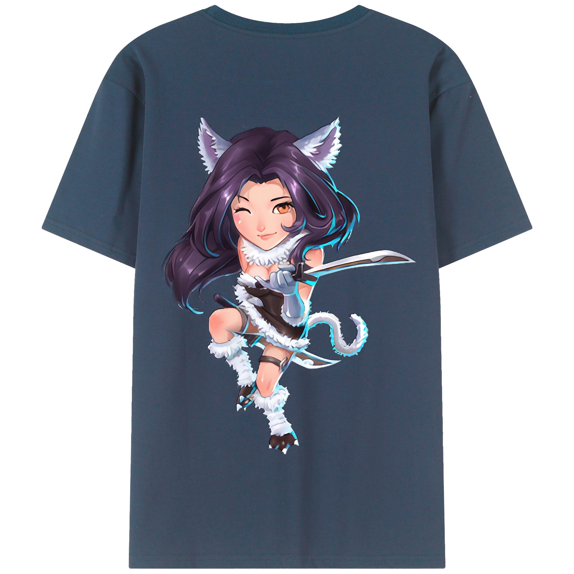 リーグ・オブ・レジェンド League of Legends LOL 綿100％半袖Tシャツ（背面プリント）