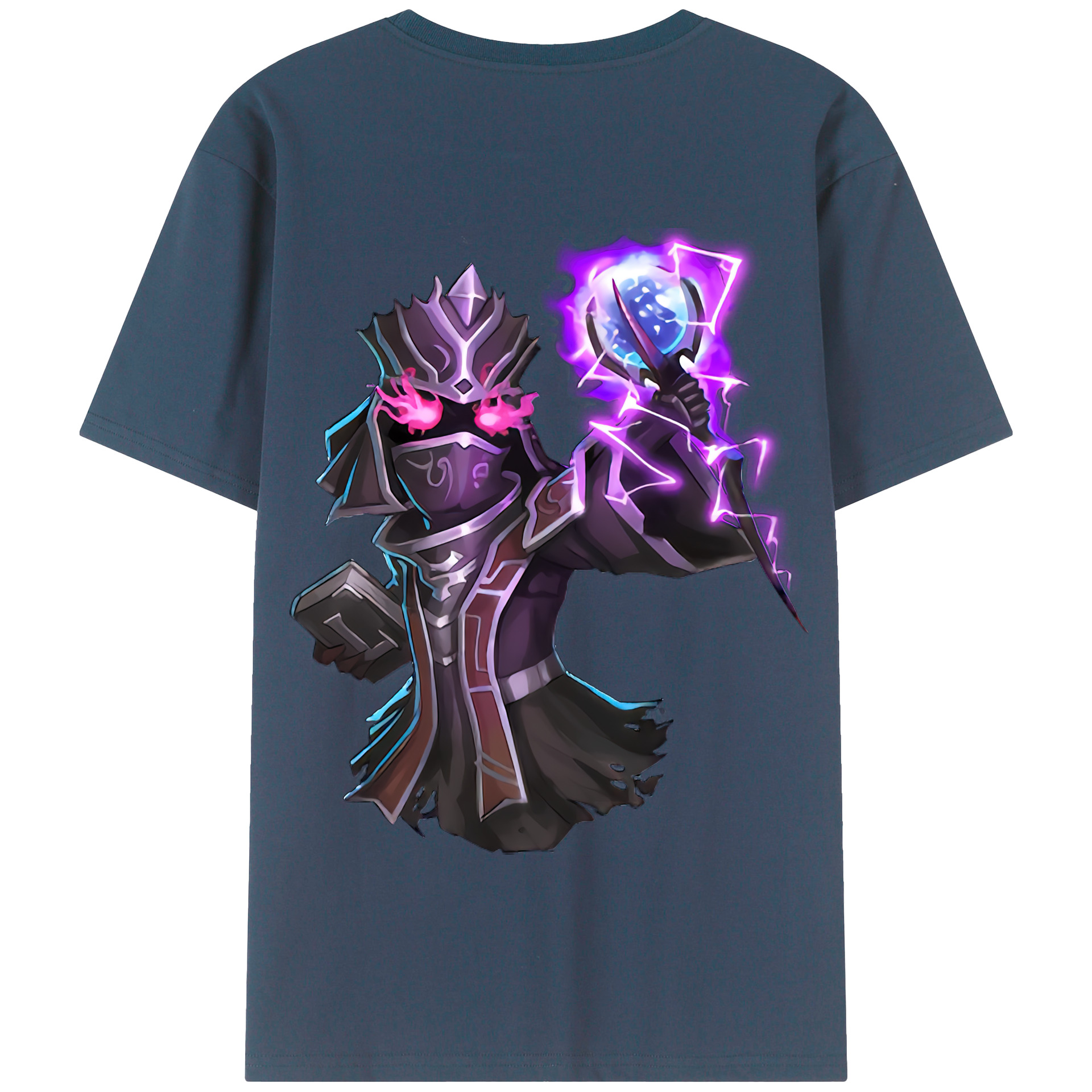 （画像用） リーグ・オブ・レジェンド League of Legends LOL 綿100％半袖Tシャツ（背面プリント）