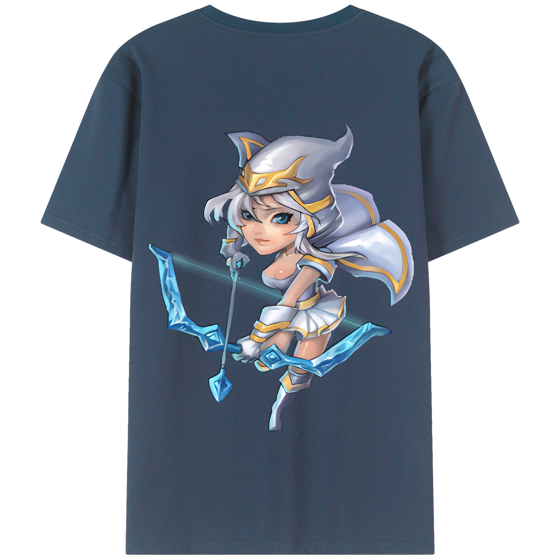 リーグ・オブ・レジェンド League of Legends LOL 綿100％半袖Tシャツ（背面プリント）